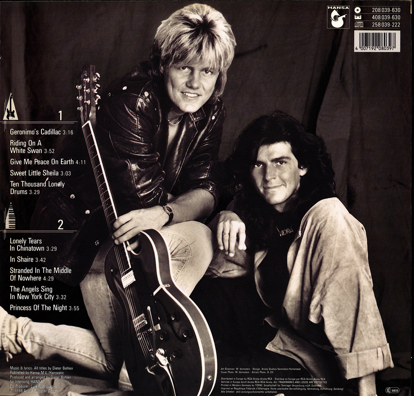 Modern Talking - In The Middle Of Nowhere - The 4th Album Vinyl LP Kopie