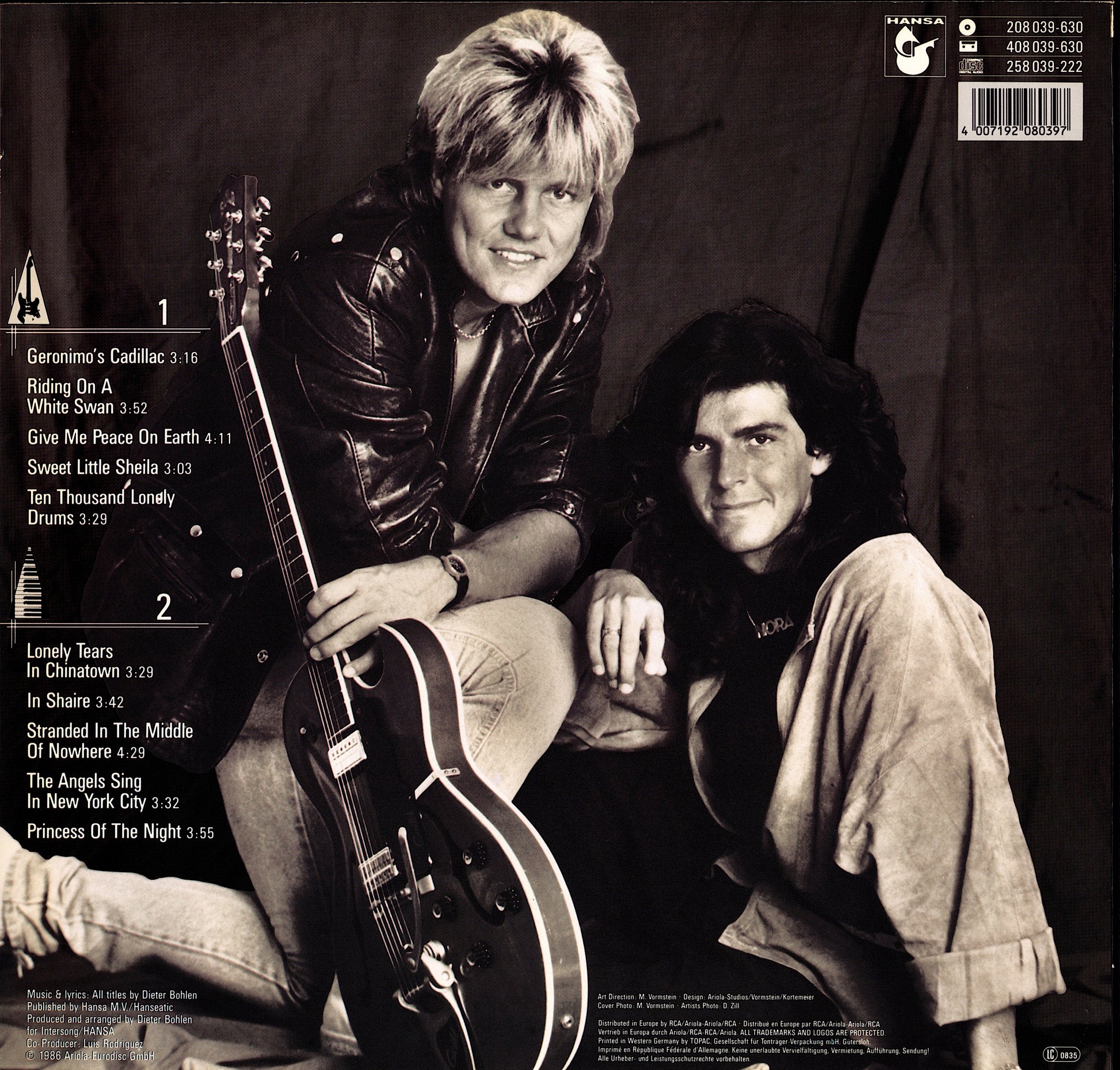 Modern Talking - In The Middle Of Nowhere - The 4th Album Vinyl LP Kopie