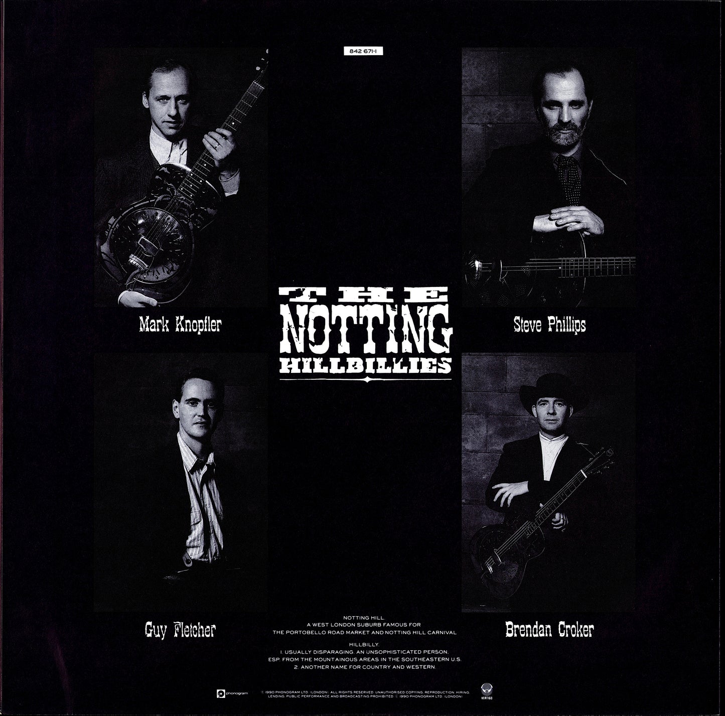 The Notting Hillbillies – Missing...Presumed Having A Good Time Vinyl LP Kopie