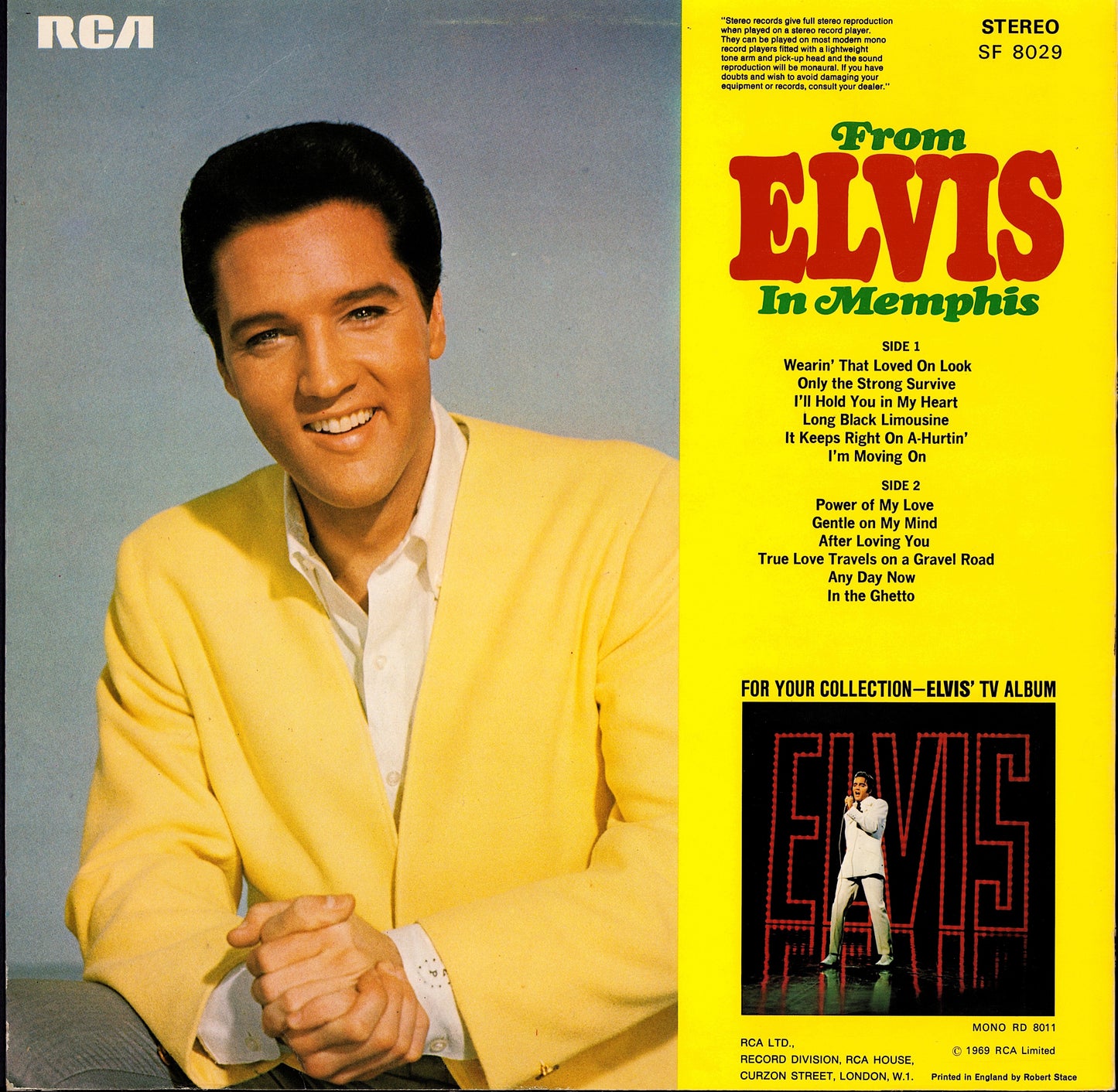 Elvis Presley – From Elvis In Memphis Vinyl LP