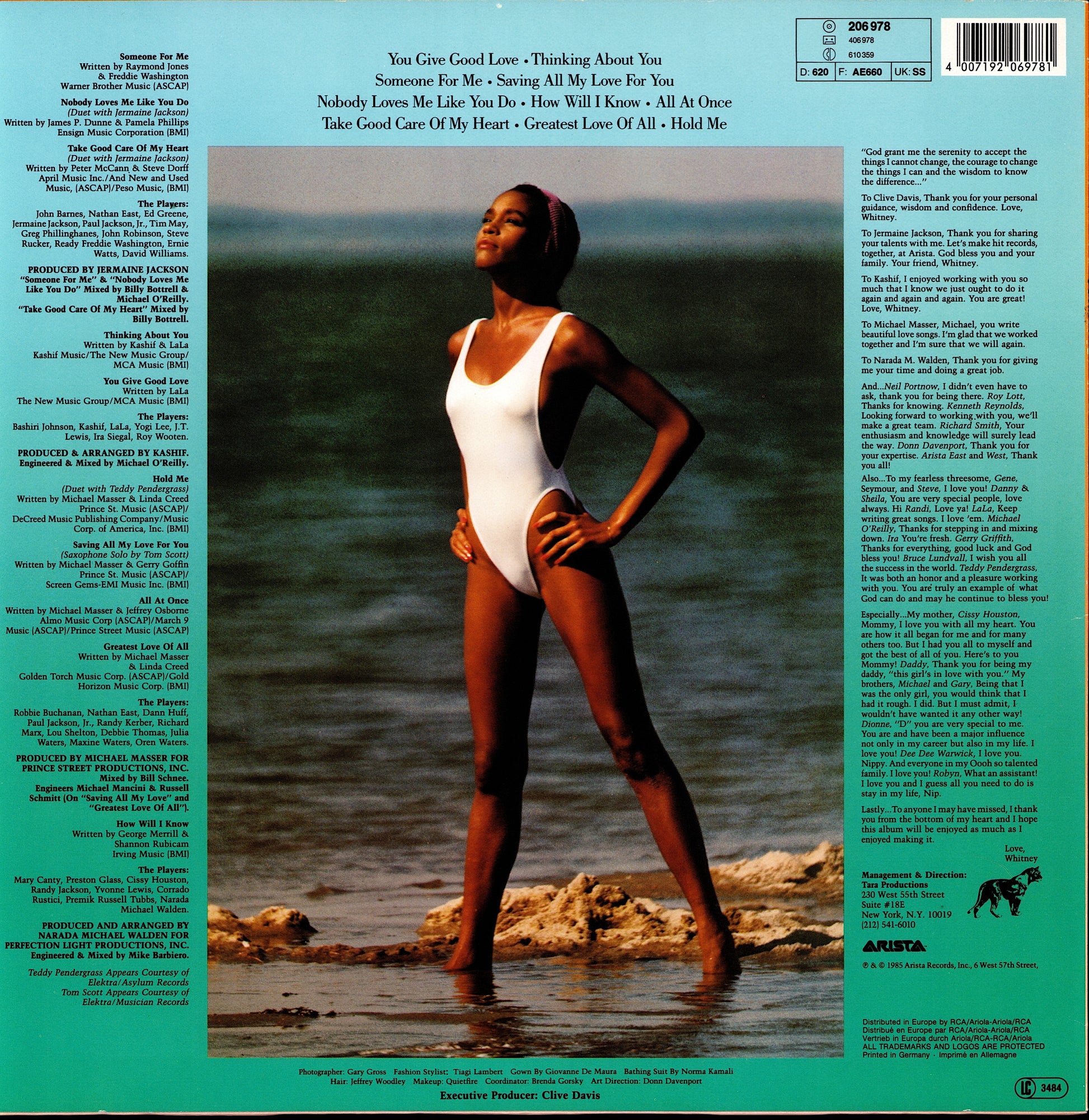 Whitney Houston – Whitney Houston Vinyl LP