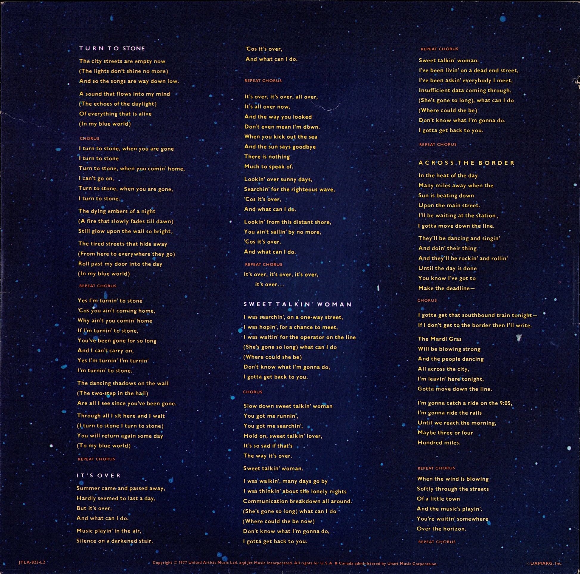 Electric Light Orchestra – Out Of The Blue Vinyl 2LP