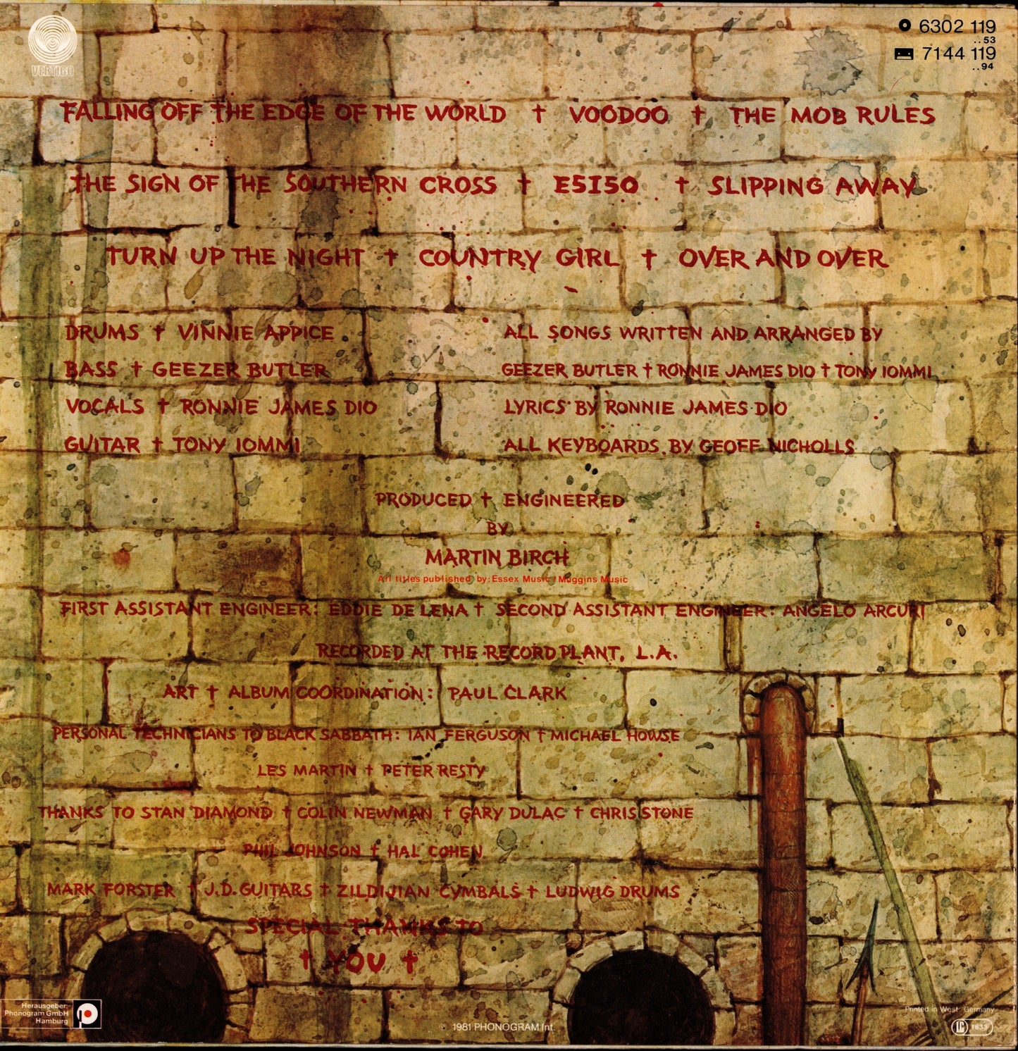 Black Sabbath ‎- Attention! Black Sabbath! Vinyl LP Kopie