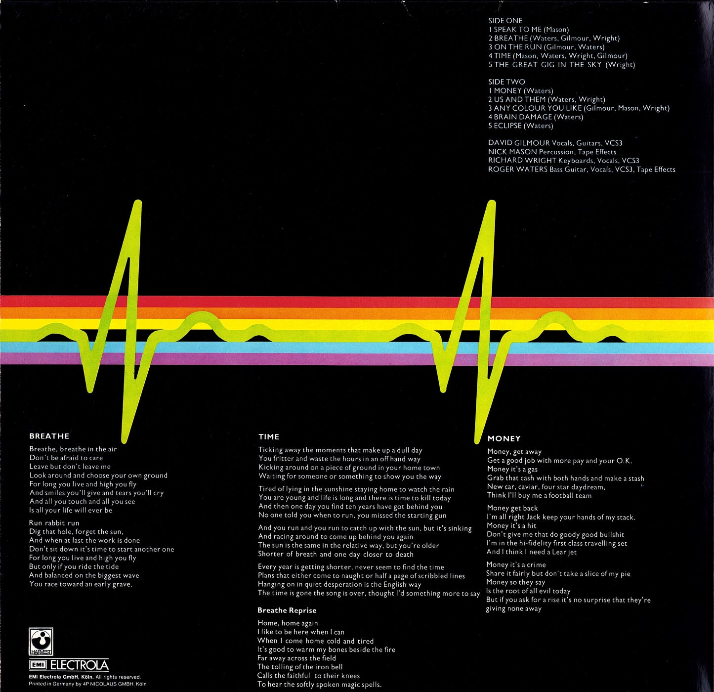 Pink Floyd - The Dark Side Of The Moon Vinyl LP DE Kopie
