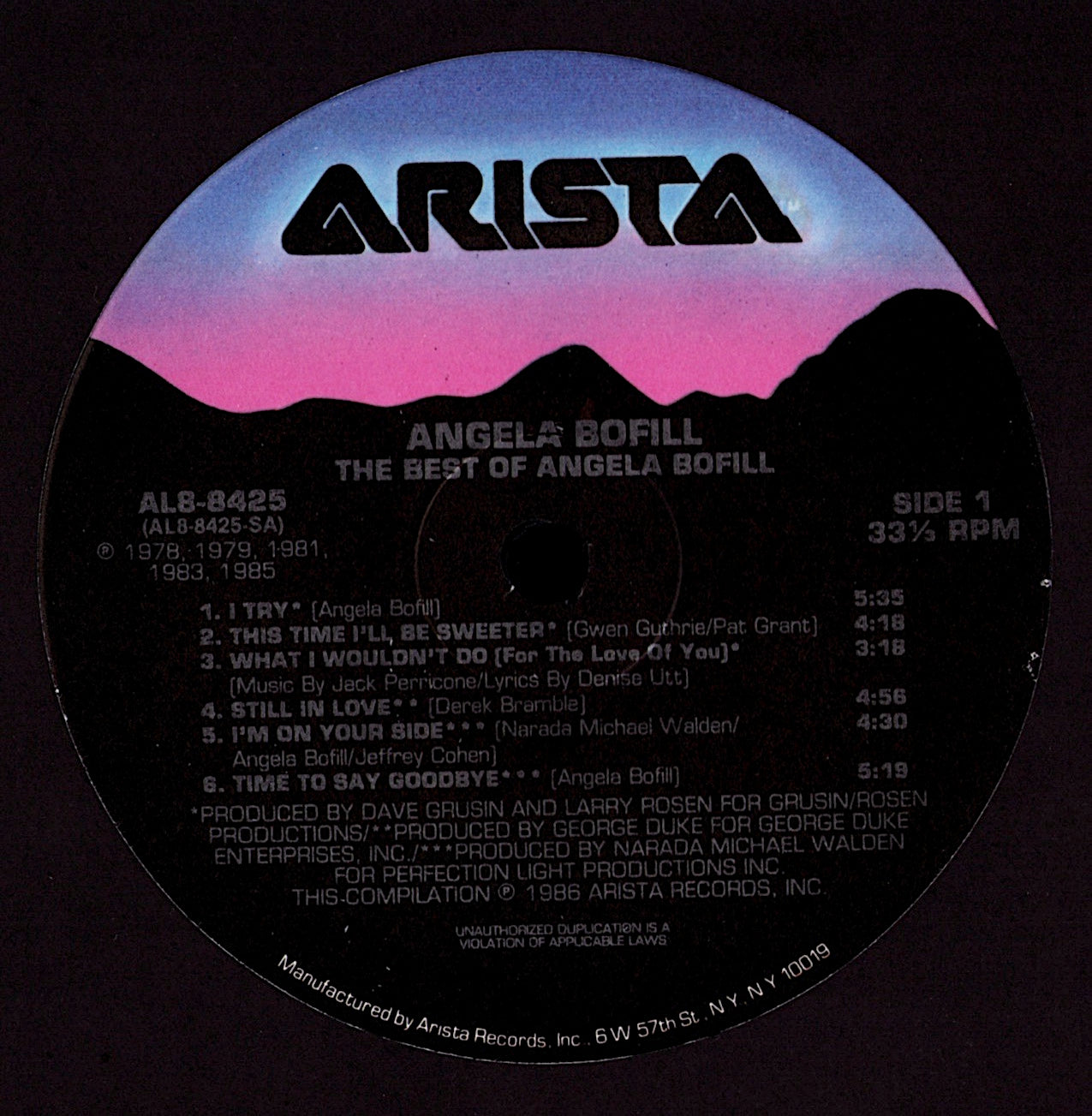 Angela Bofill – The Best Of Angela Bofill Vinyl LP