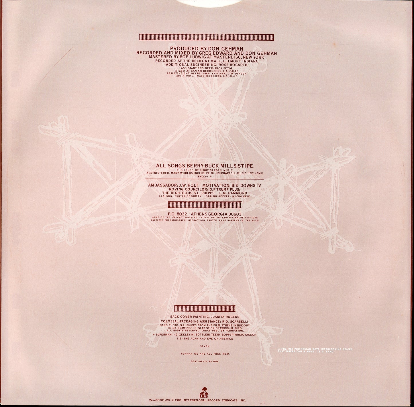 R.E.M. - Lifes Rich Pageant Vinyl LP