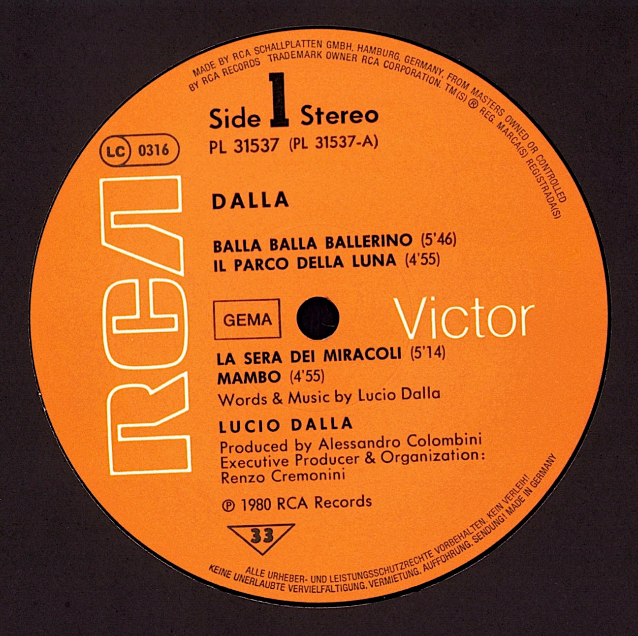 Lucio Dalla – Dalla Vinyl LP