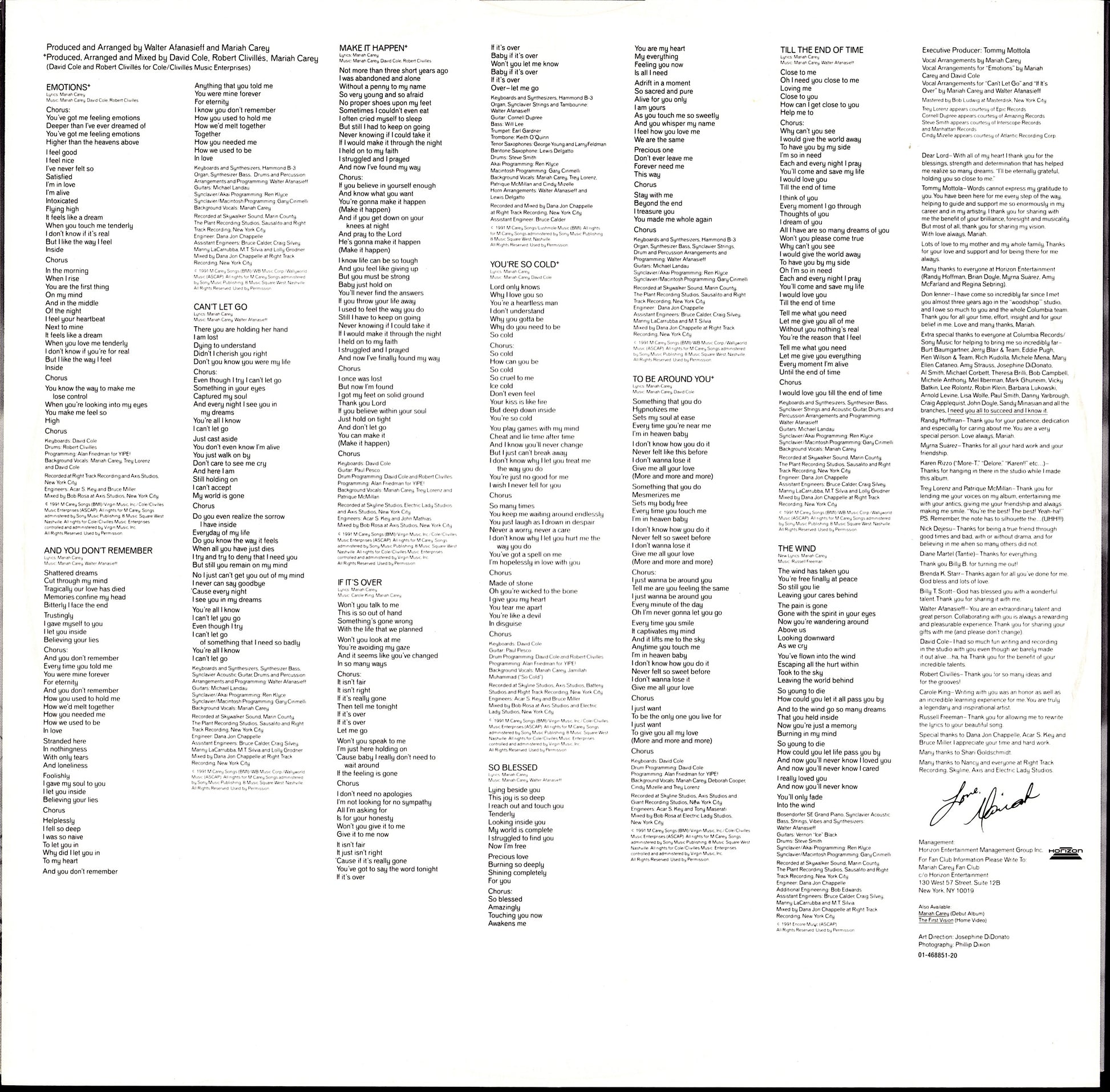 Mariah Carey – Emotions Vinyl LP