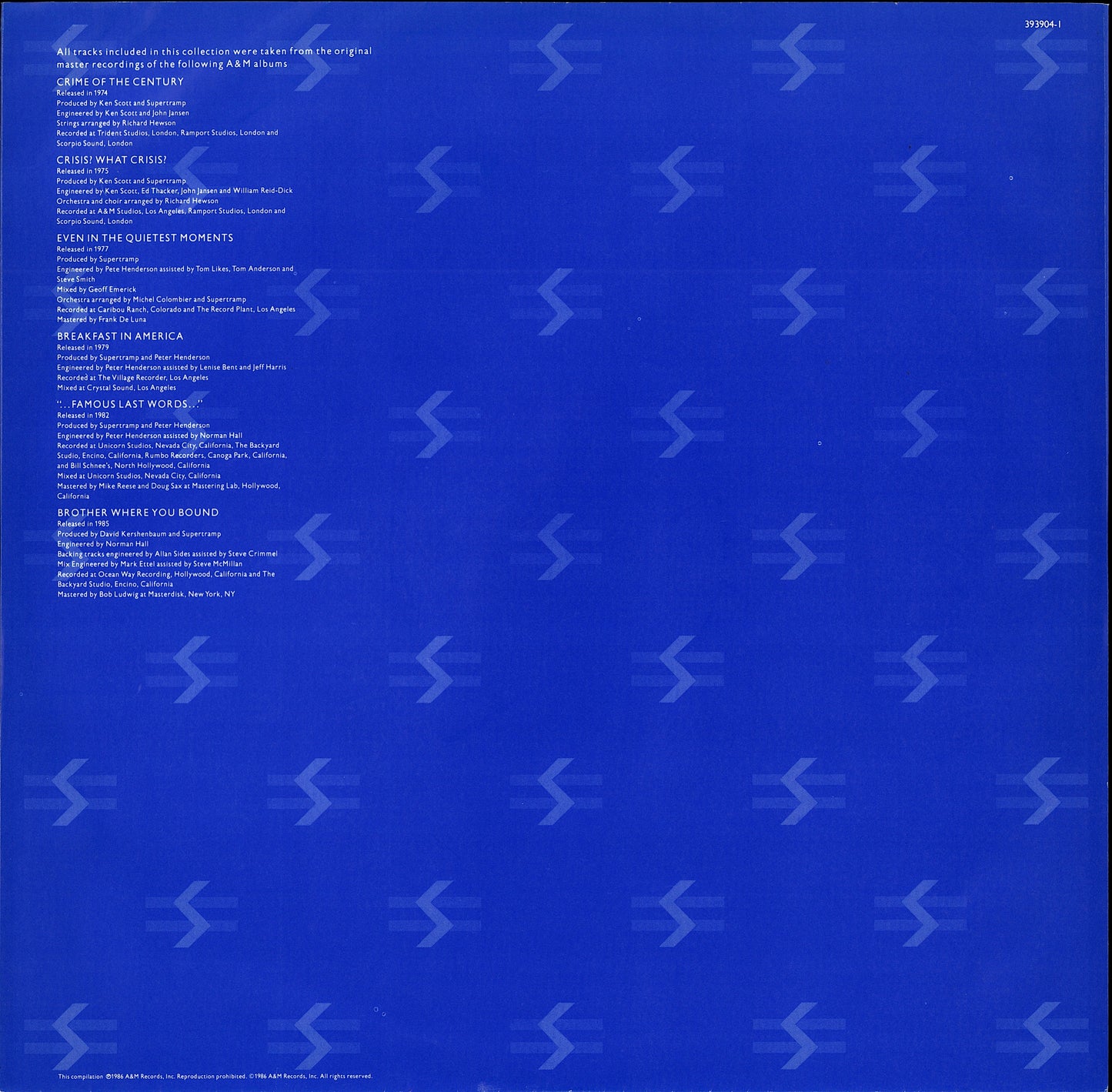 Supertramp – The Autobiography Of Supertramp Vinyl LP