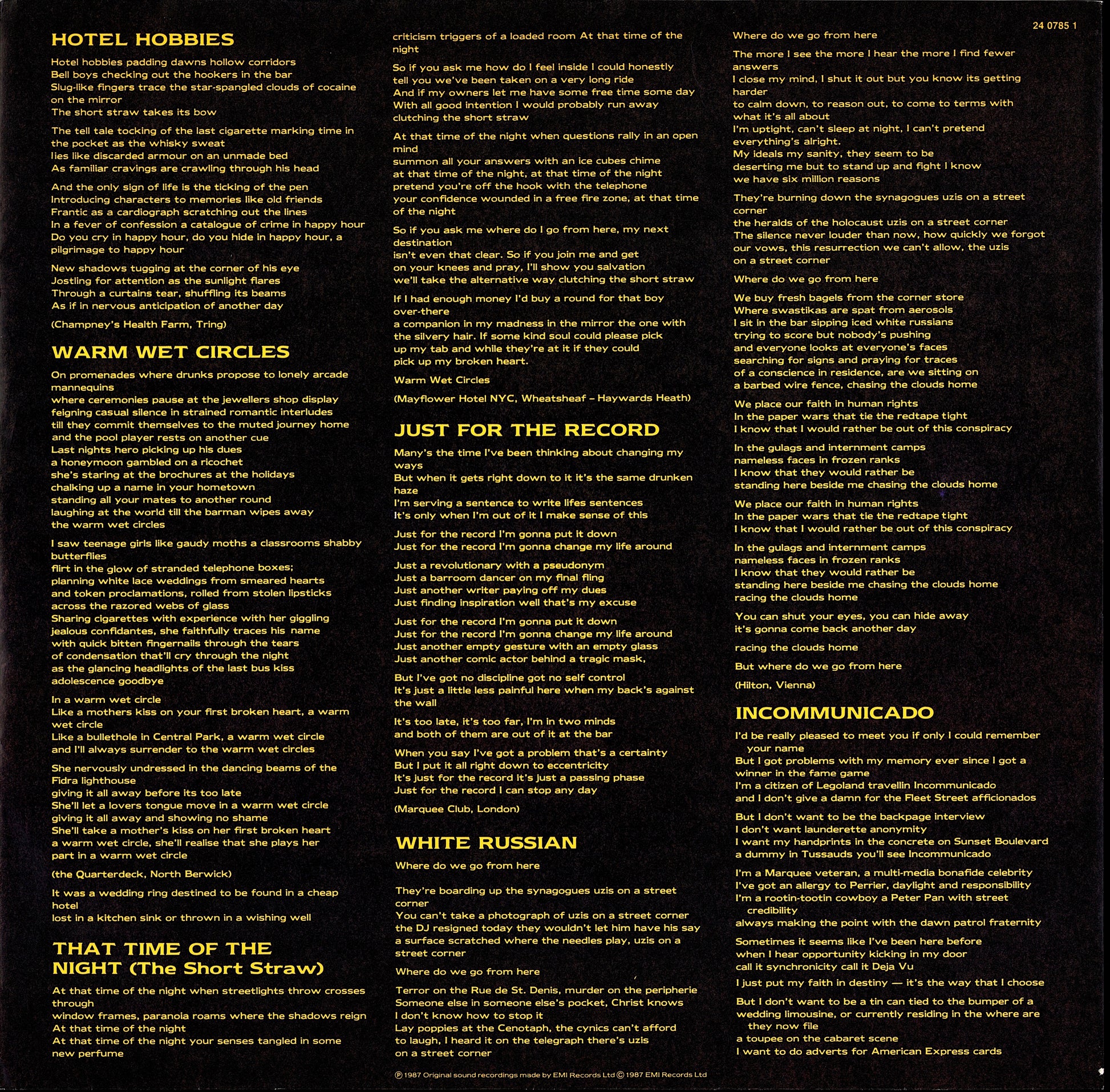 Marillion ‎- Clutching At Straws Vinyl LP