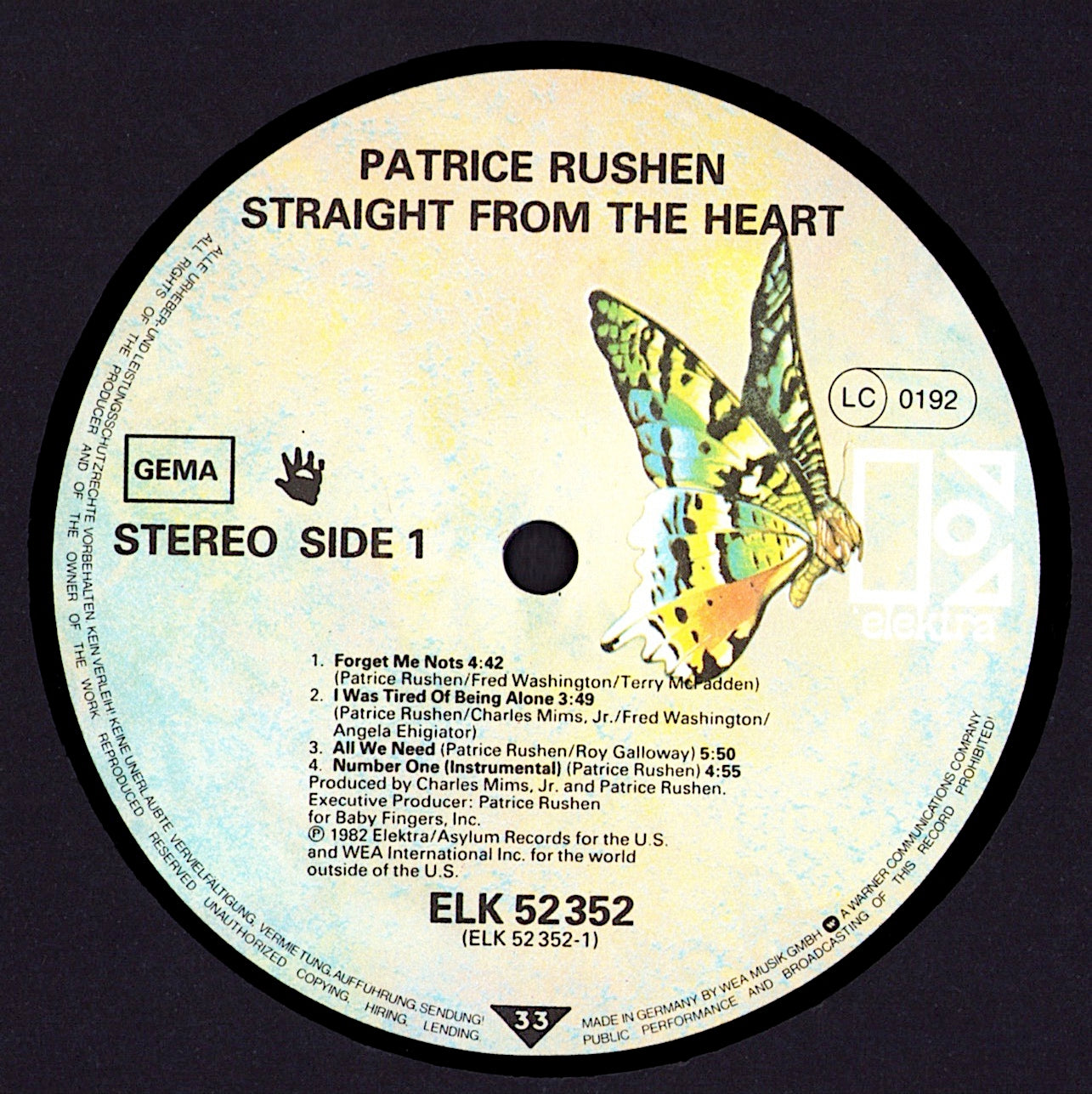 Patrice Rushen – Straight From The Heart Vinyl LP