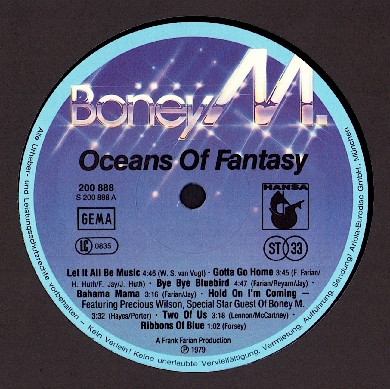 Boney M. – Oceans Of Fantasy Vinyl LP