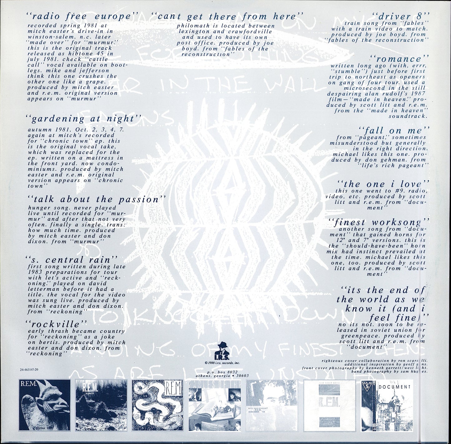 R.E.M. - Eponymous Vinyl LP