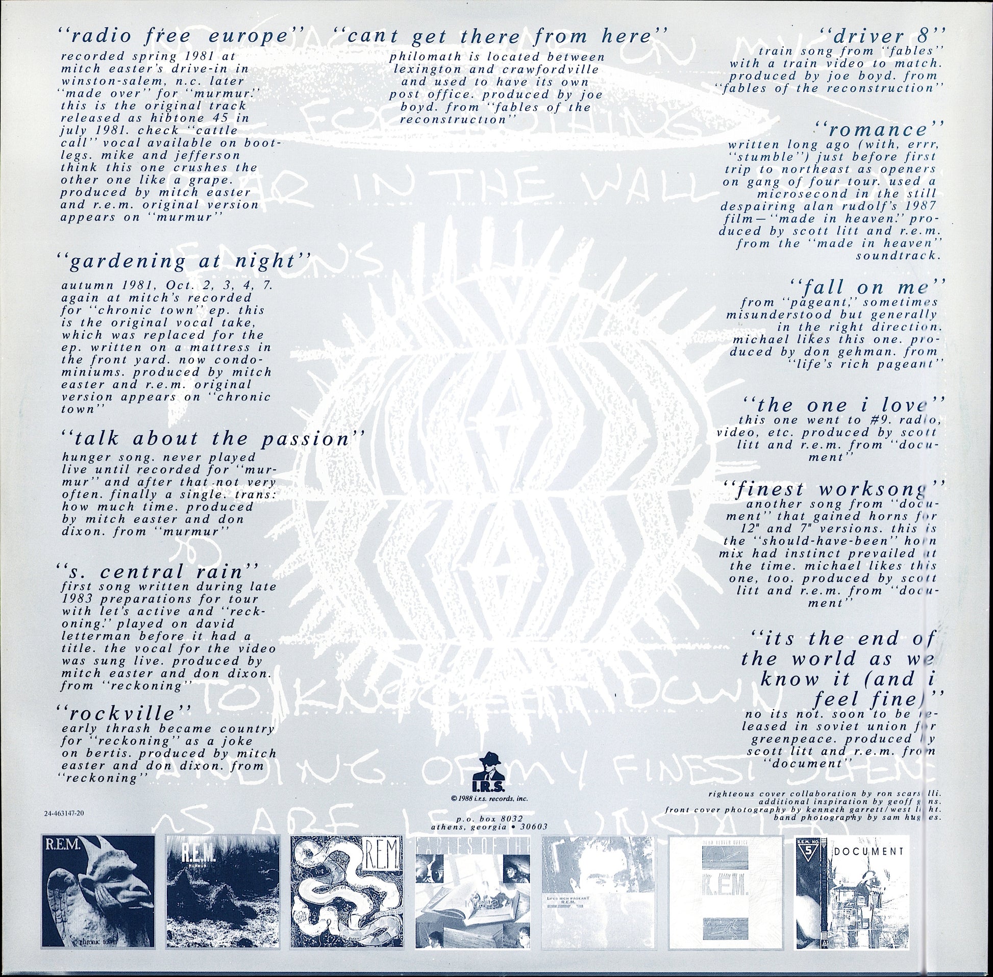 R.E.M. - Eponymous Vinyl LP