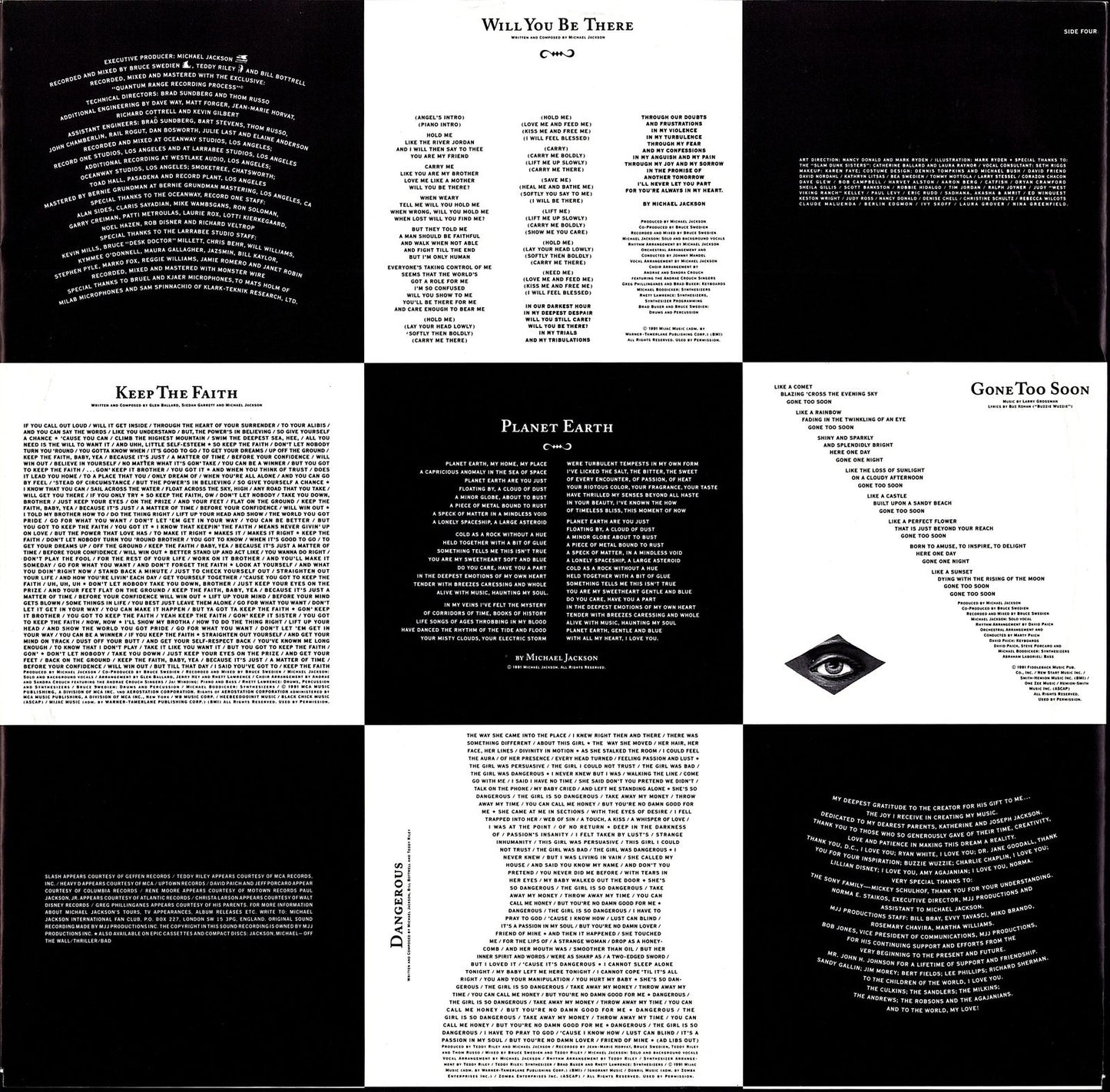 Michael Jackson ‎– Dangerous Vinyl 2LP