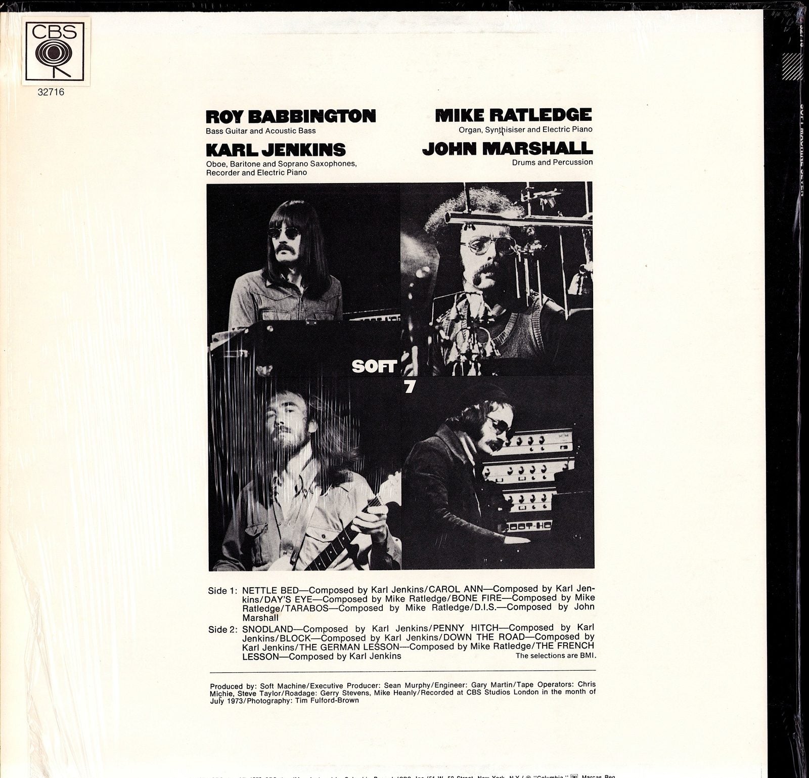 Soft Machine ‎- Faces And Places Vol. 7 Vinyl LP Kopie Kopie Kopie Kopie