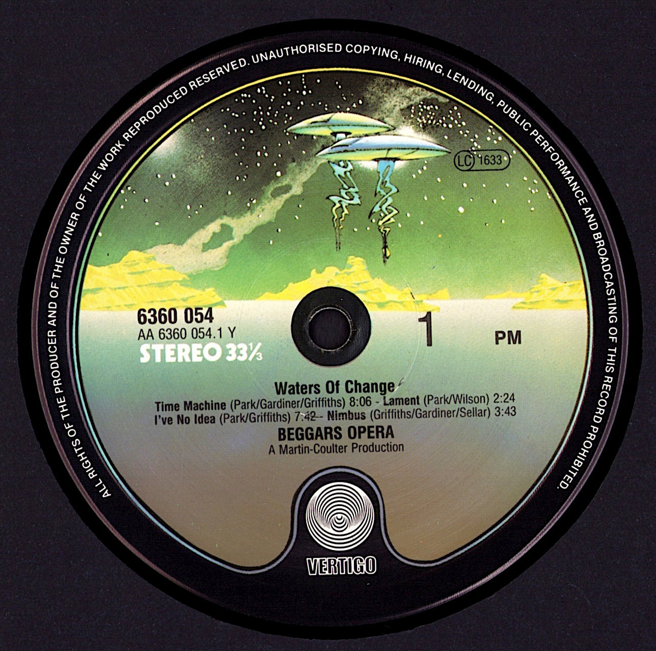 Beggars Opera - Waters Of Change Vinyl LP Kopie