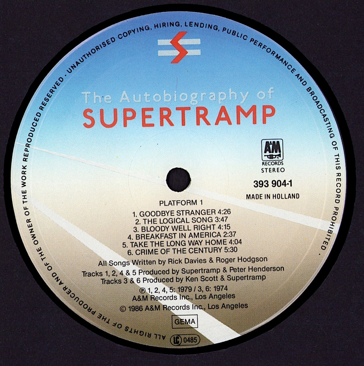 Supertramp – The Autobiography Of Supertramp Vinyl LP