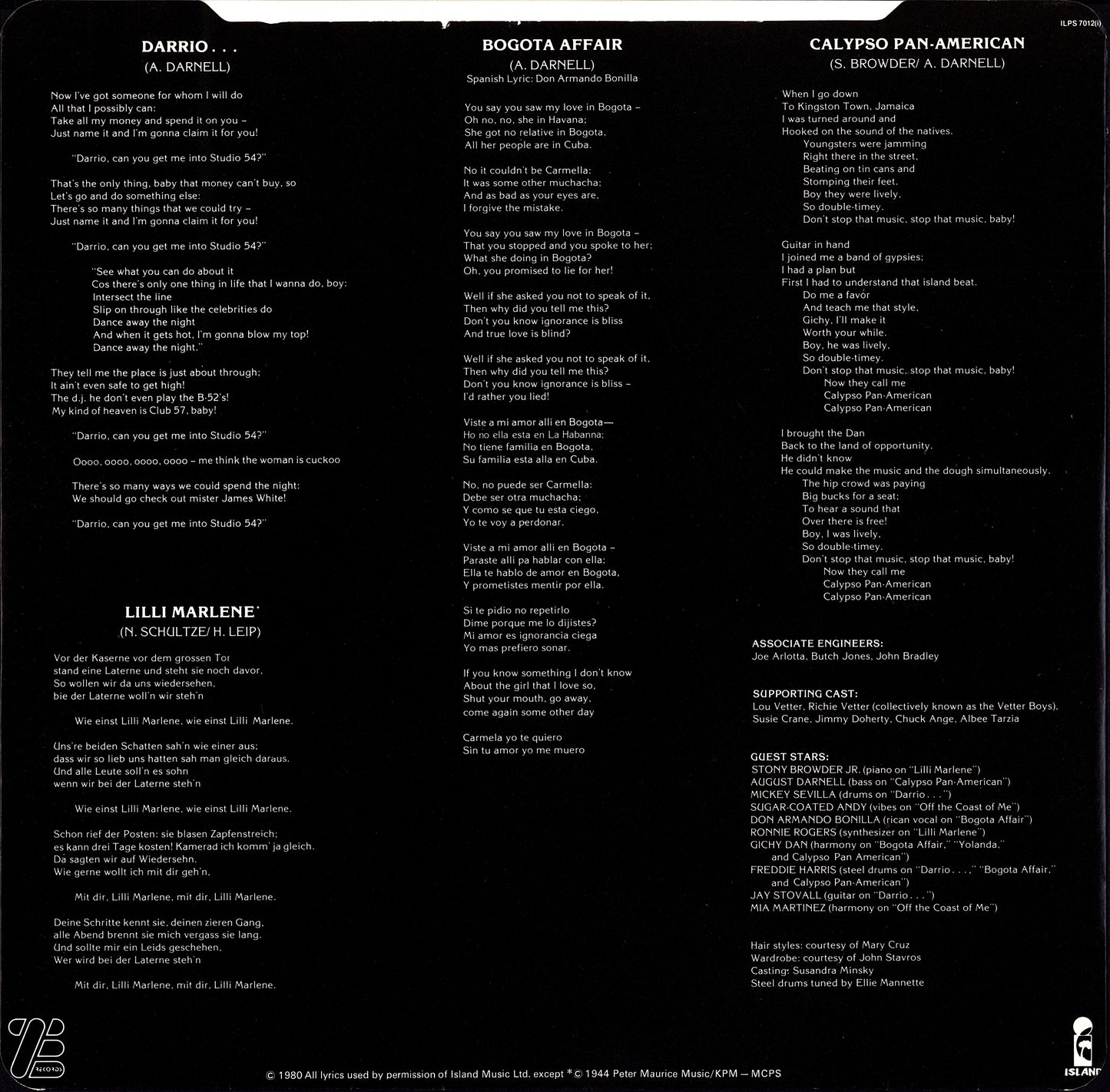 Kid Creole And The Coconuts – Off The Coast Of Me Vinyl LP