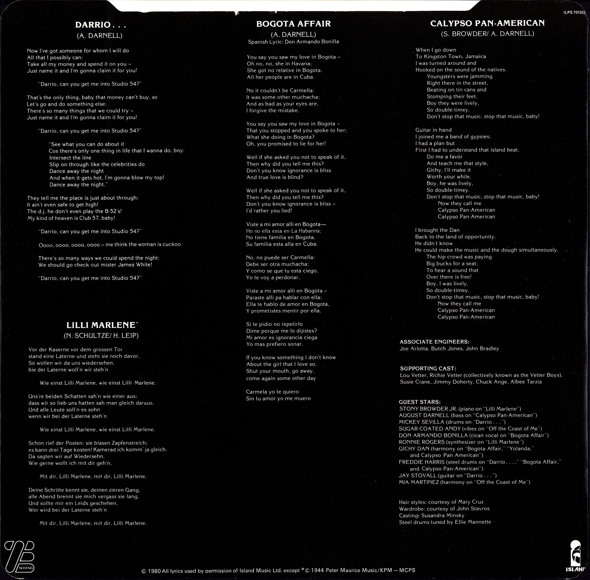 Kid Creole And The Coconuts – Off The Coast Of Me Vinyl LP