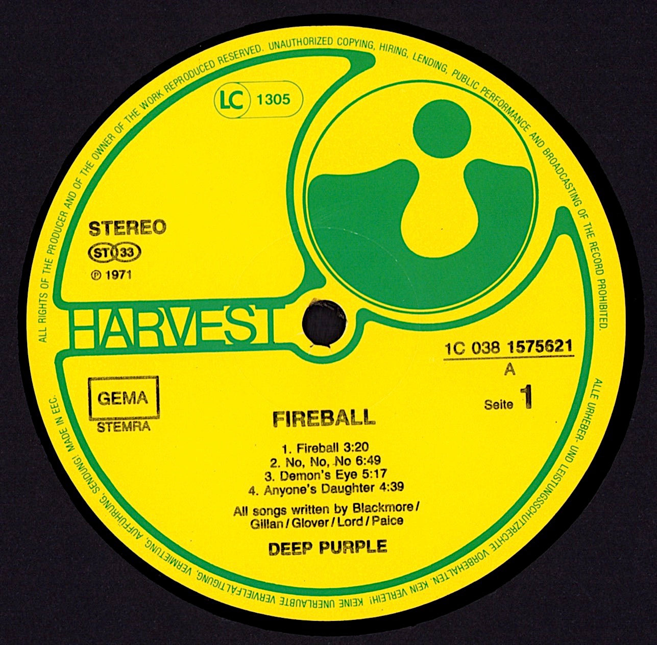 Deep Purple - Fireball Vinyl LP