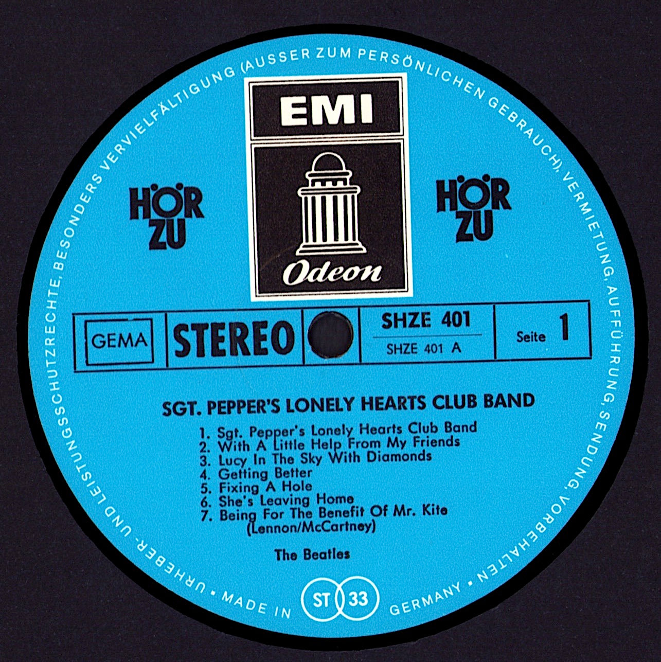 The Beatles - Sgt. Pepper's Lonely Hearts Club Band Vinyl LP Kopie