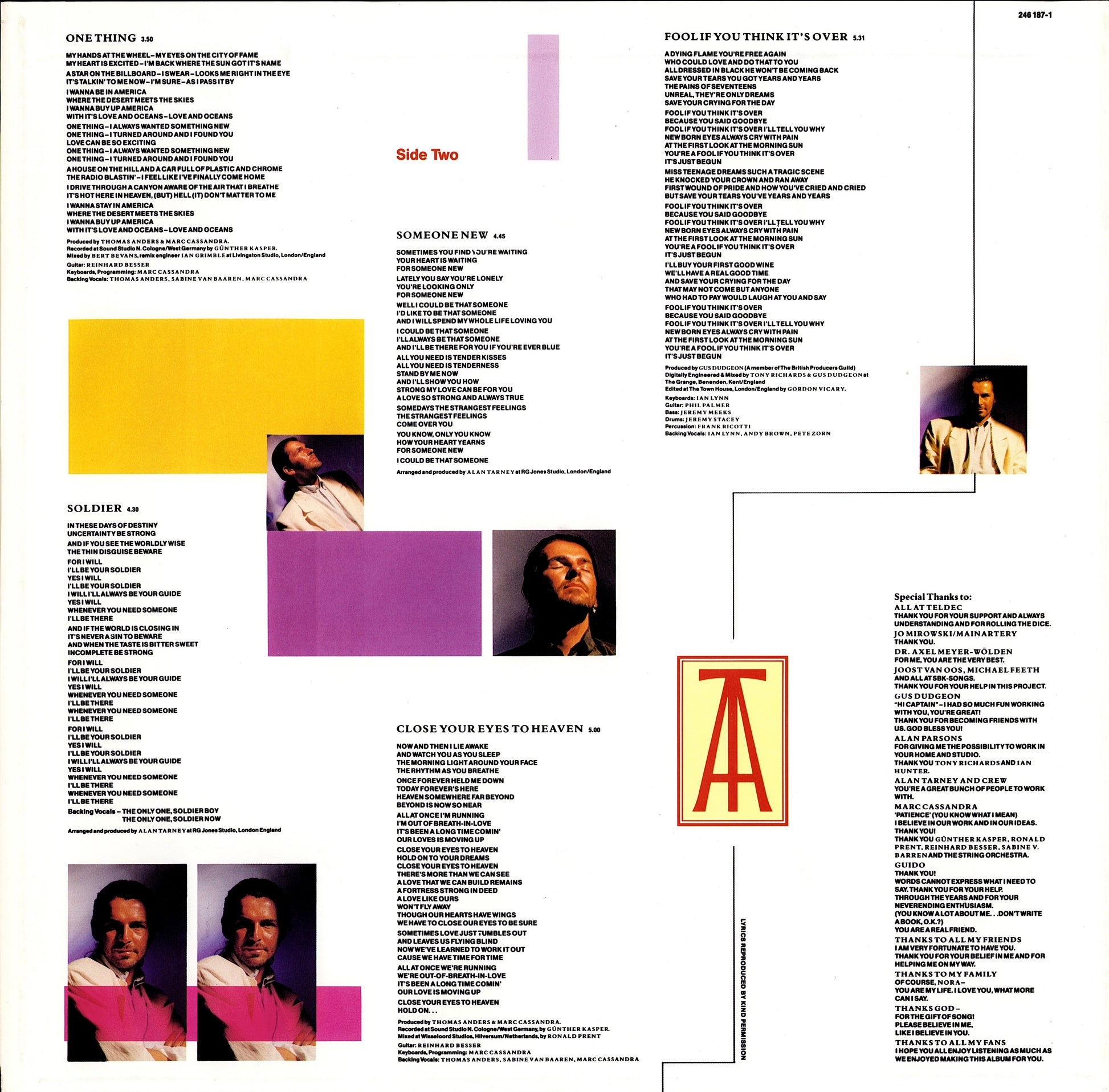 Thomas Anders – Different Vinyl LP