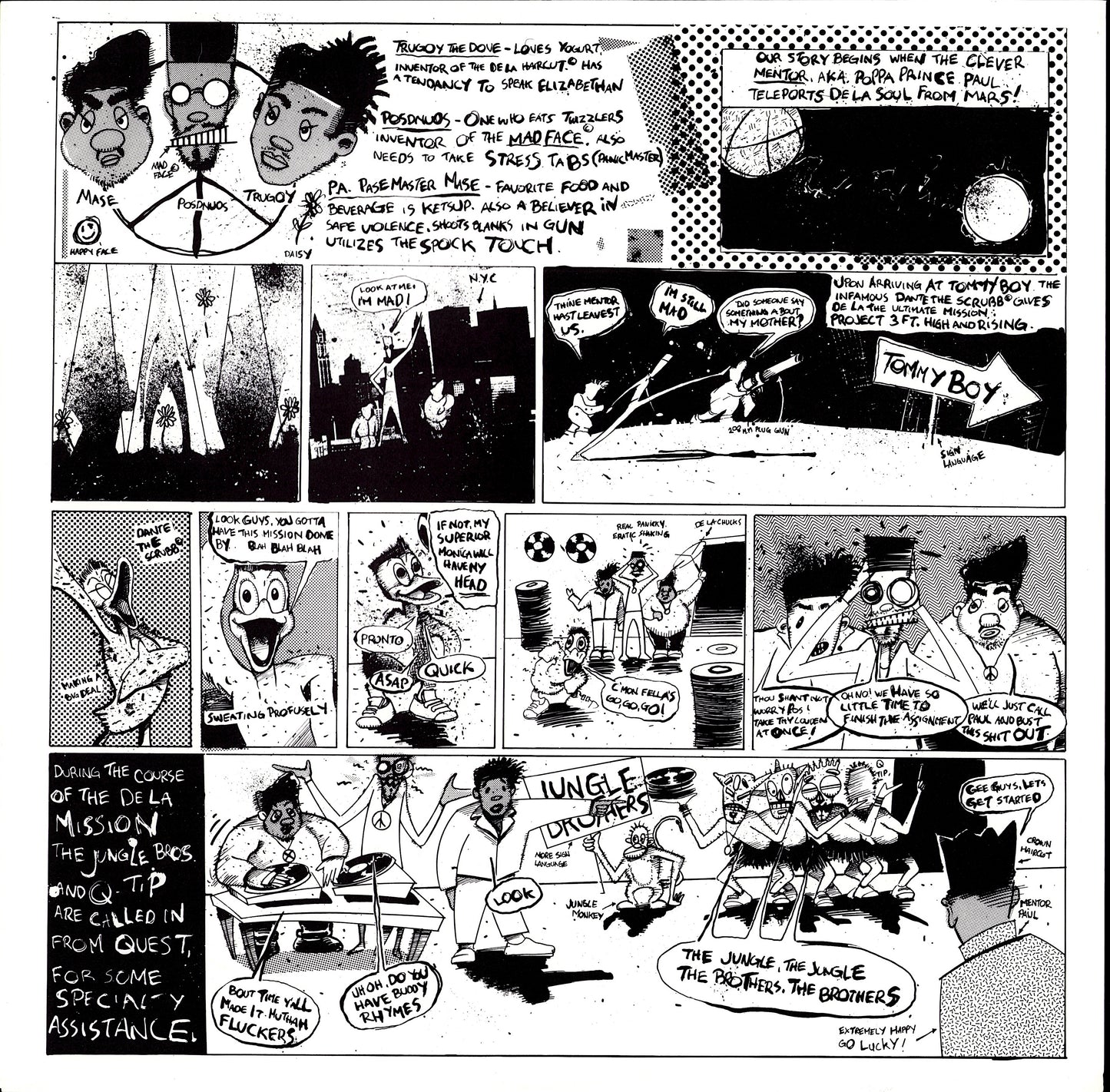 De La Soul ‎– 3 Feet High And Rising Vinyl LP