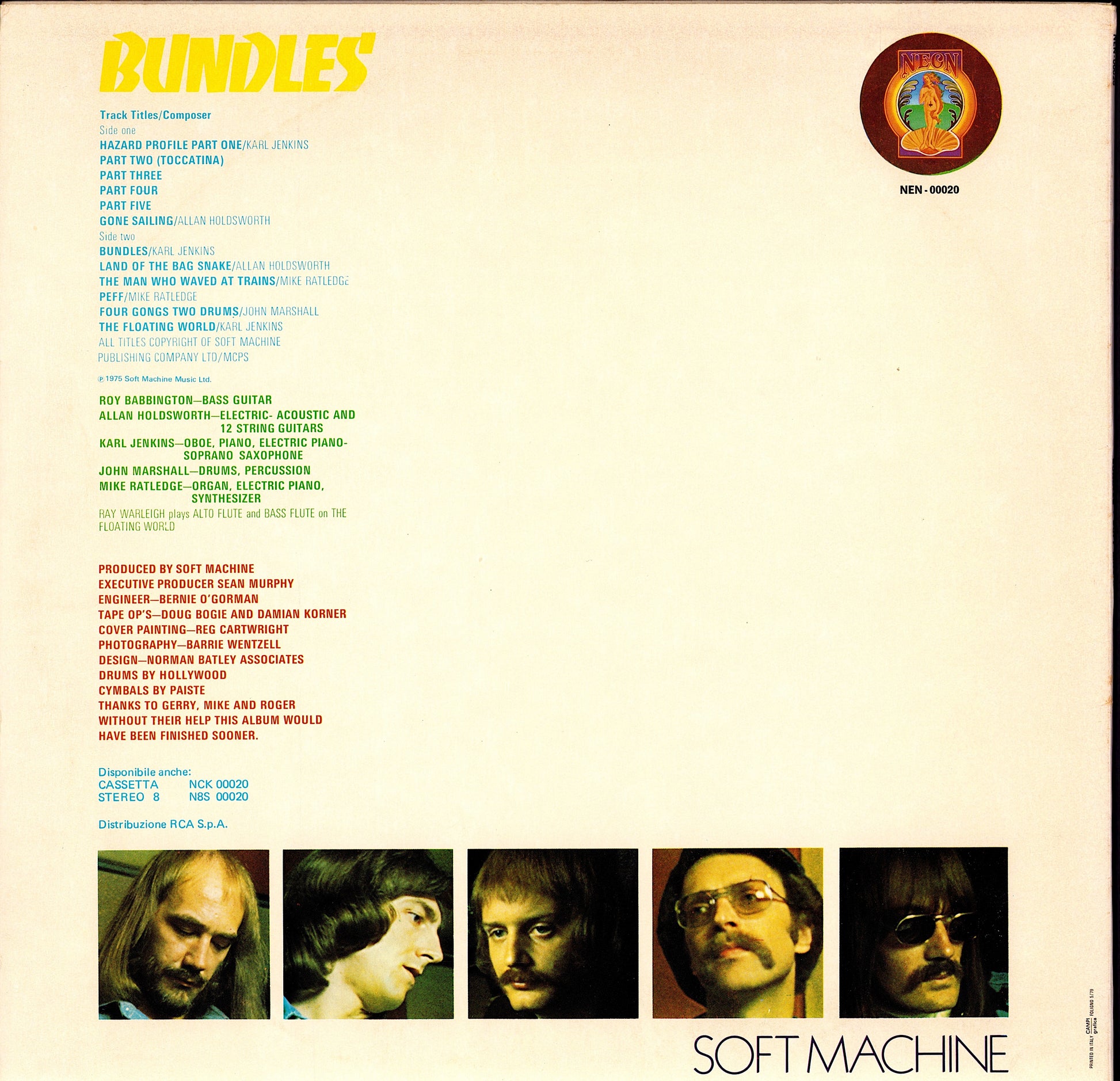 Soft Machine ‎- Faces And Places Vol. 7 Vinyl LP Kopie Kopie