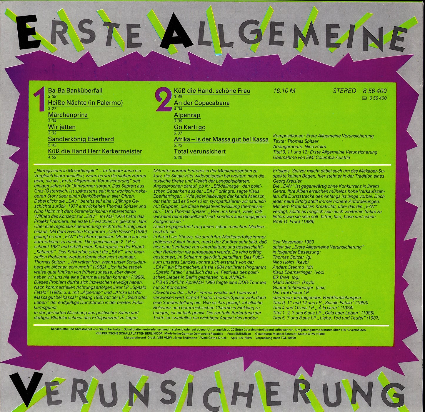 Erste Allgemeine Verunsicherung - Erste Allgemeine Verunsicherung Vinyl LP