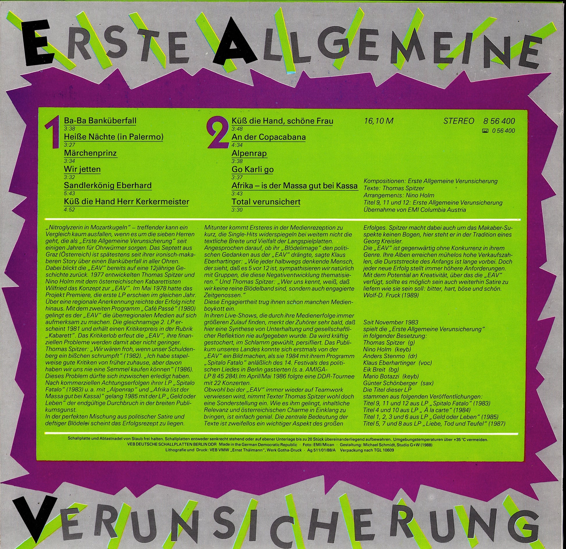 Erste Allgemeine Verunsicherung - Erste Allgemeine Verunsicherung Vinyl LP