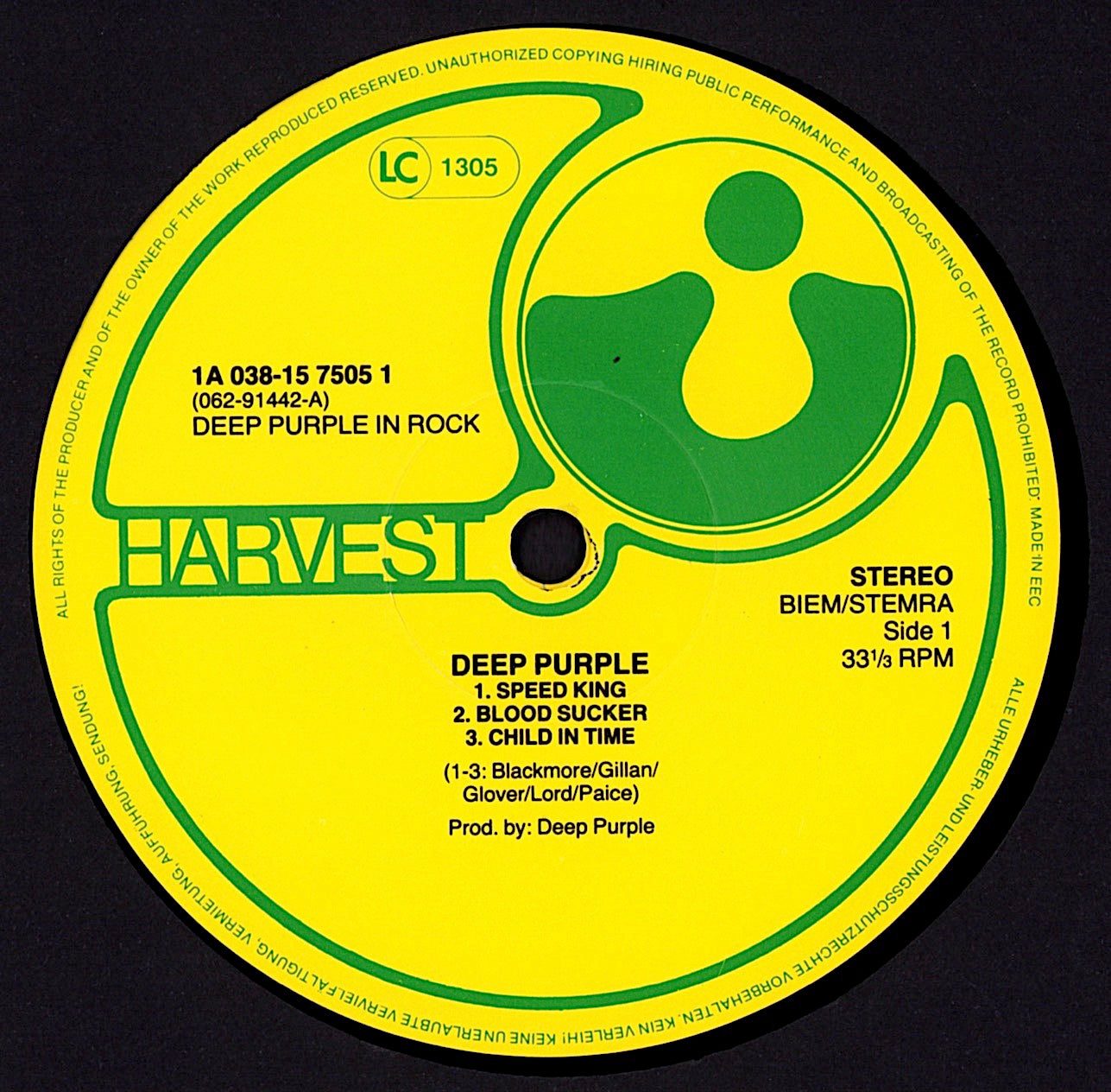 Deep Purple - In Rock Vinyl LP