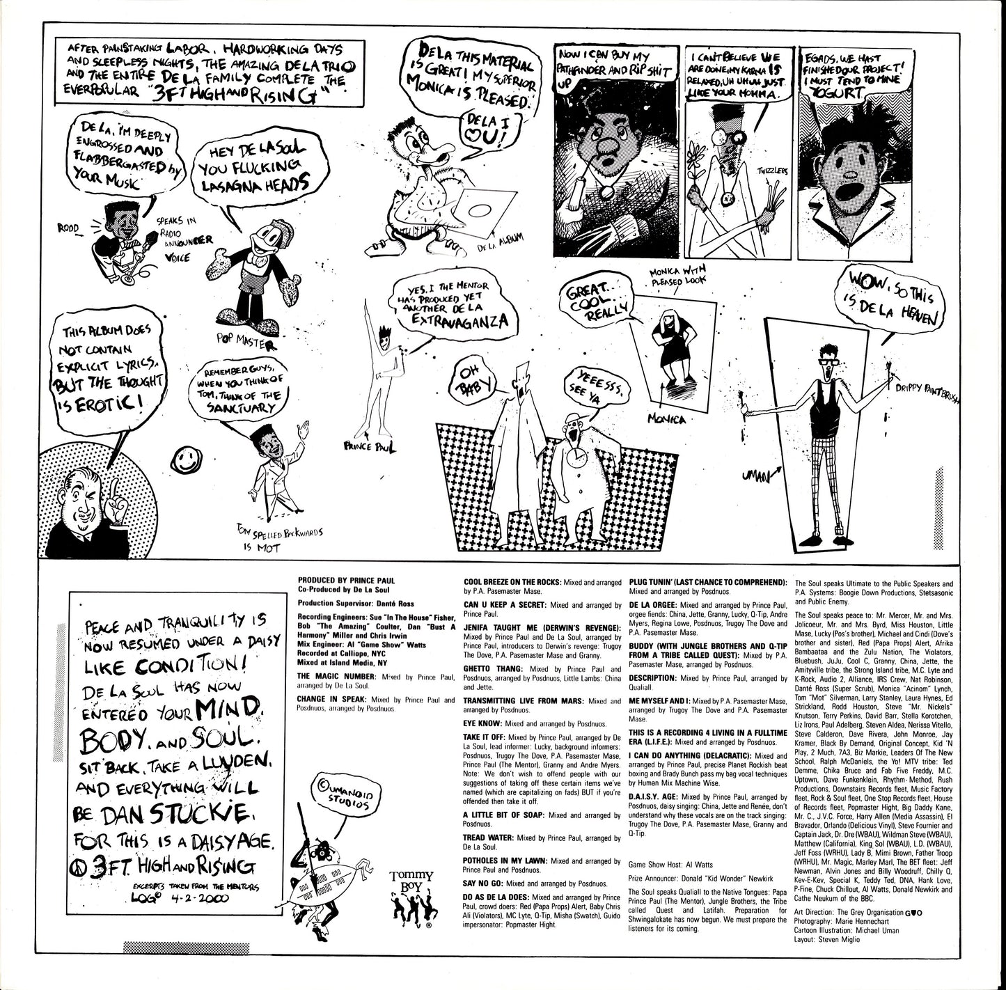 De La Soul ‎– 3 Feet High And Rising Vinyl LP