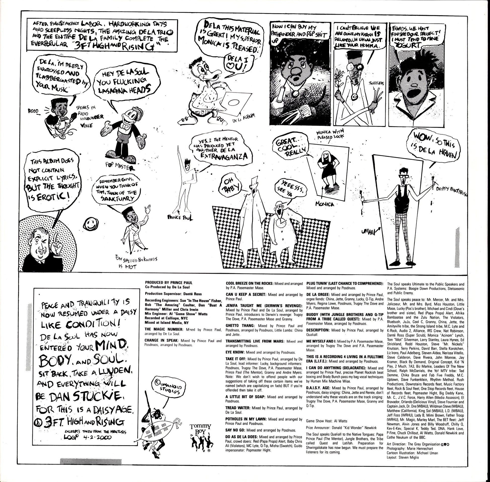 De La Soul ‎– 3 Feet High And Rising Vinyl LP