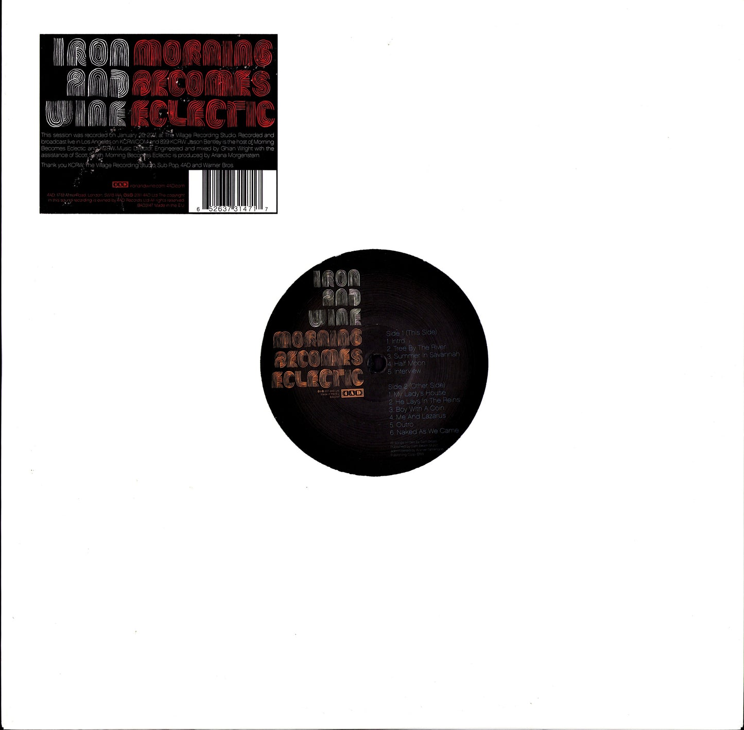 Iron And Wine – Morning Becomes Eclectic Vinyl LP