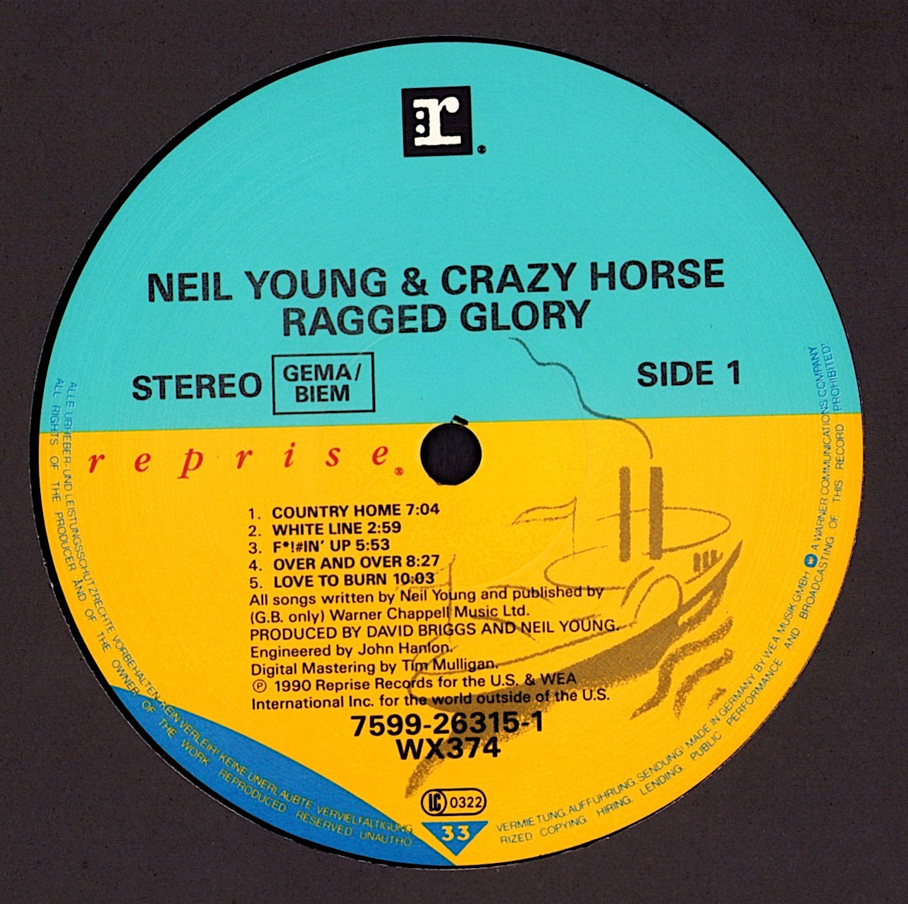 Neil Young + Crazy Horse – Ragged Glory Vinyl LP