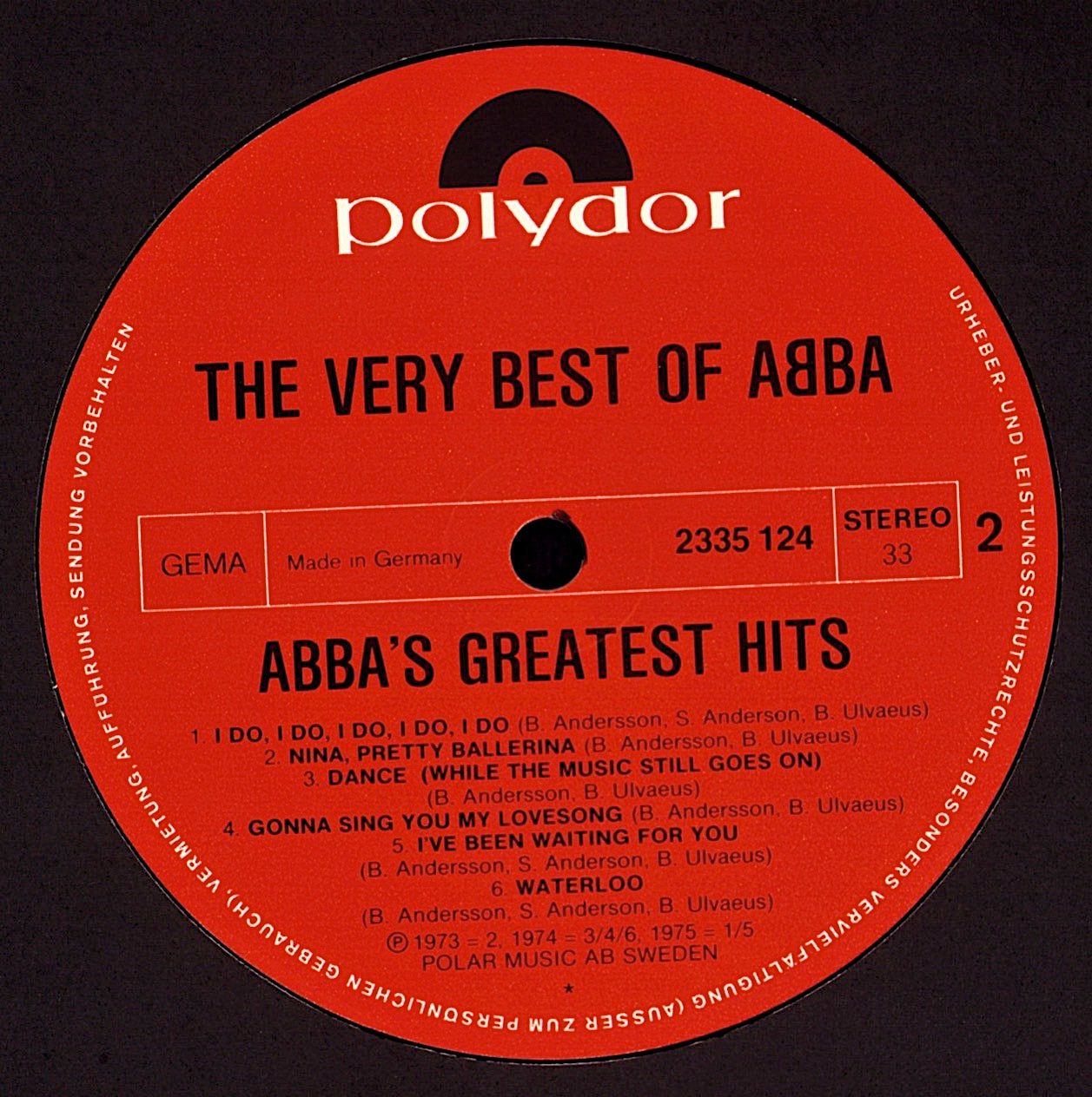 ABBA ‎- The Very Best Of ABBA ABBA's Greatest Hits Vinyl 2LP ‎ Kopie