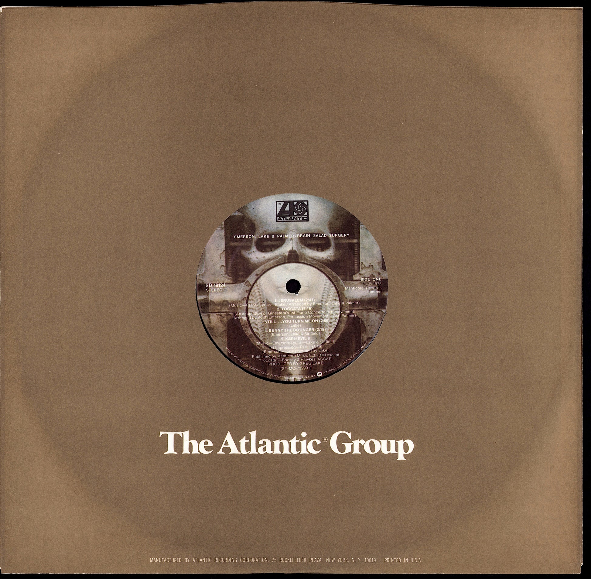 Emerson, Lake & Palmer – Brain Salad Surgery Vinyl LP Kopie