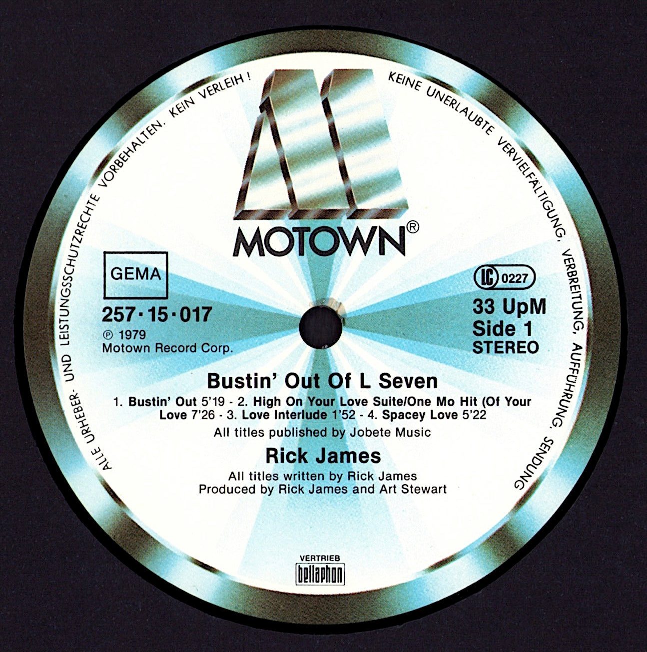 Rick James – Bustin' Out Of L Seven Vinyl LP