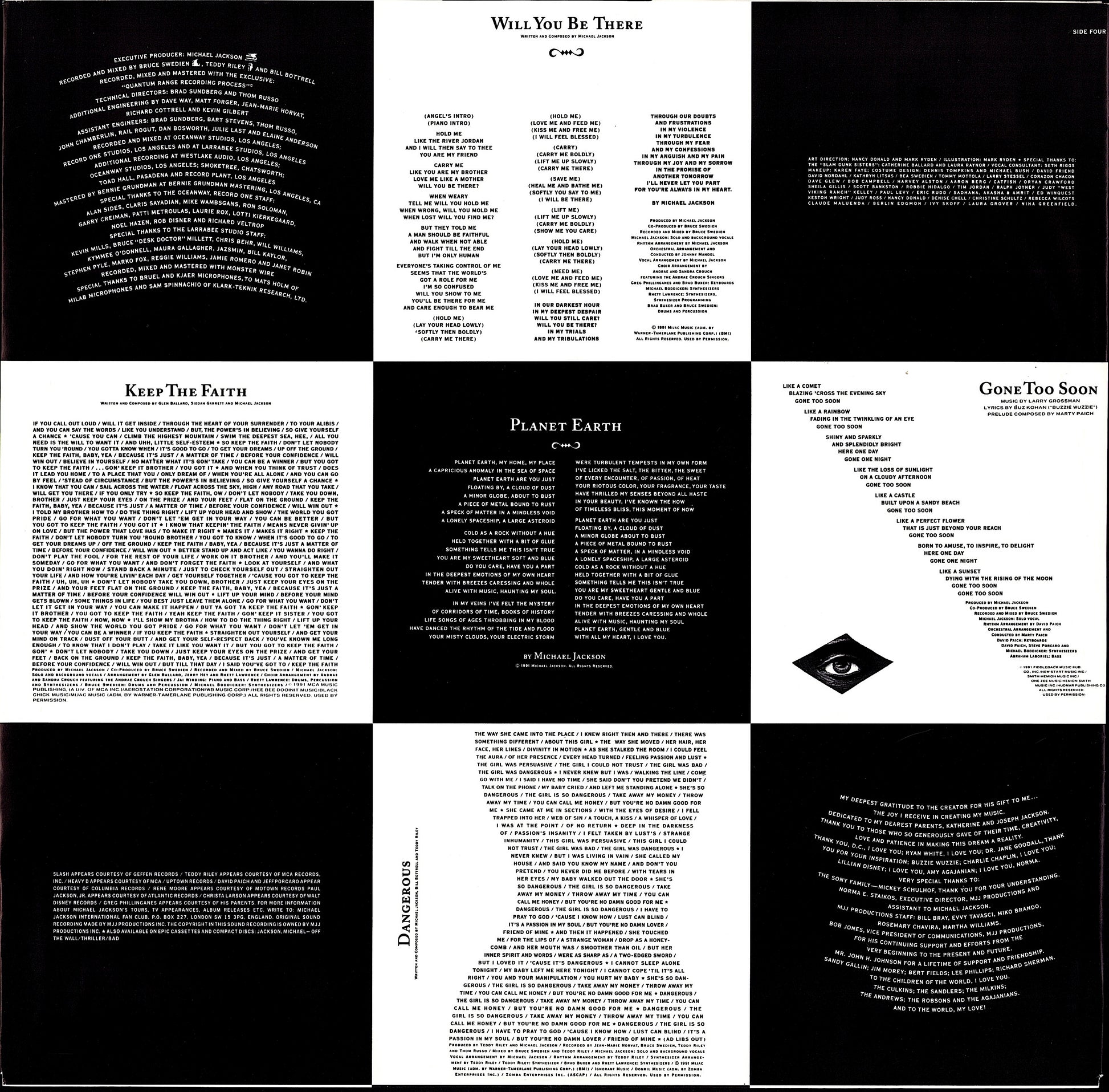 Michael Jackson ‎– Dangerous Vinyl 2LP Kopie