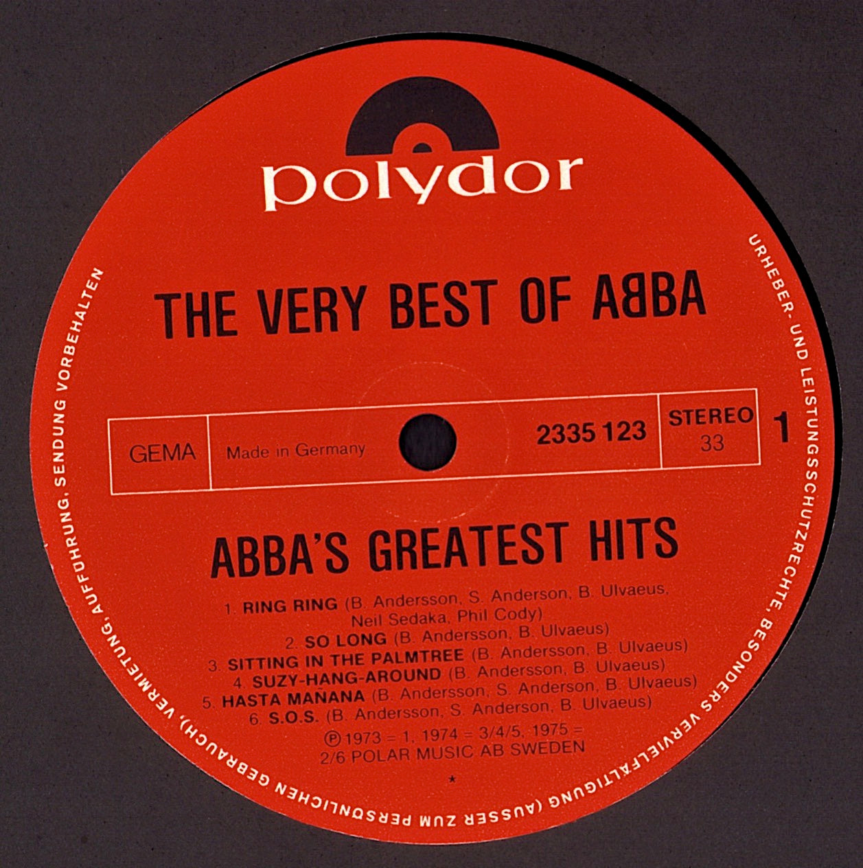 ABBA ‎- The Very Best Of ABBA ABBA's Greatest Hits Vinyl 2LP ‎ Kopie