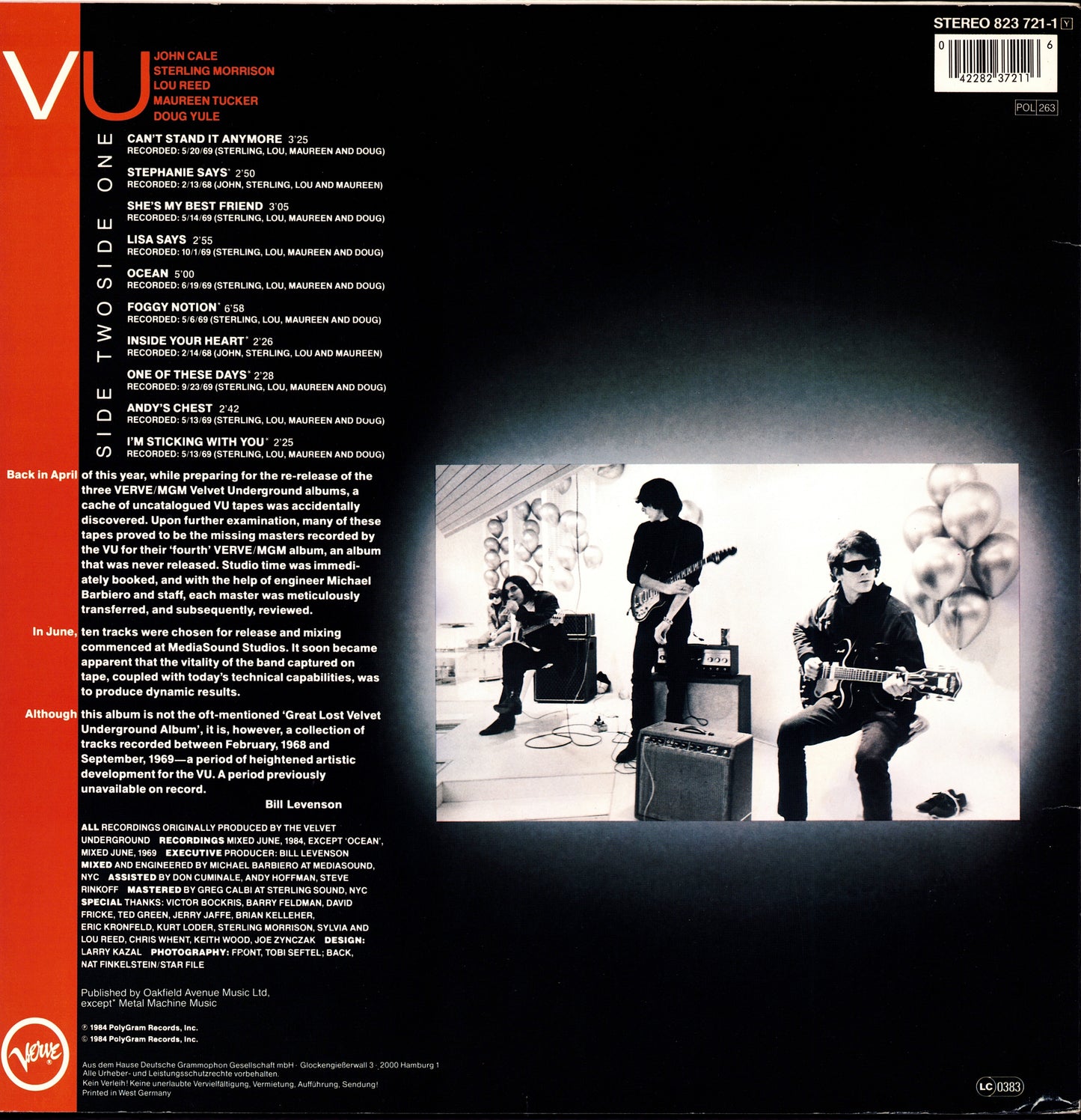 The Velvet Underground & Nico - The Velvet Underground & Nico Vinyl LP Kopie