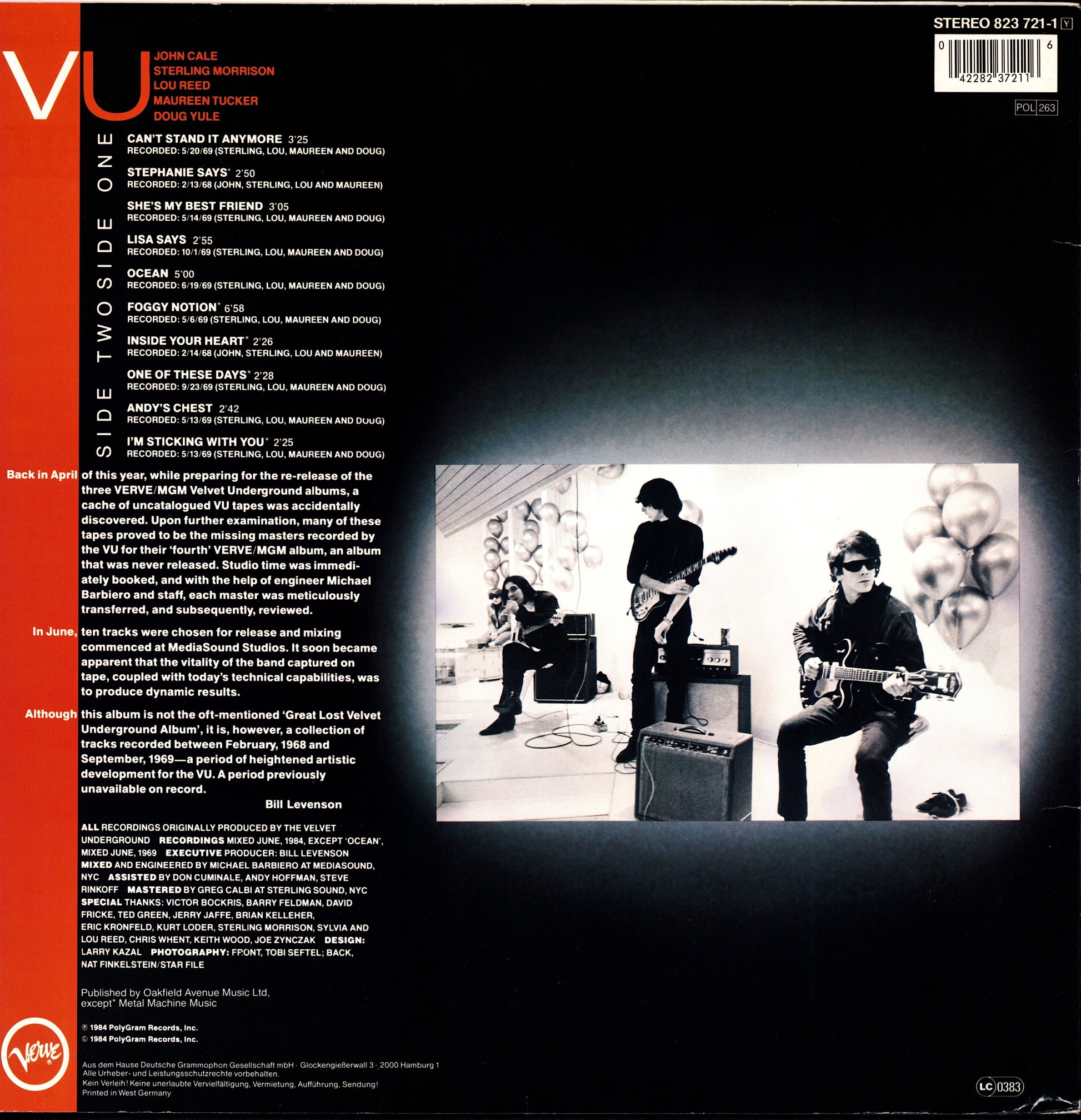 The Velvet Underground & Nico - The Velvet Underground & Nico Vinyl LP Kopie