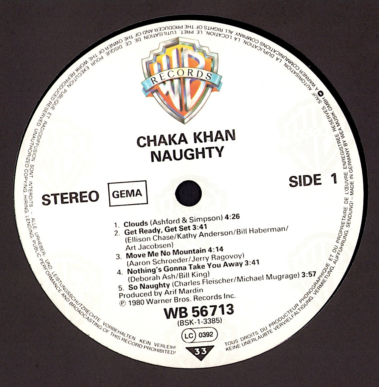 Chaka Khan – Naughty Vinyl LP