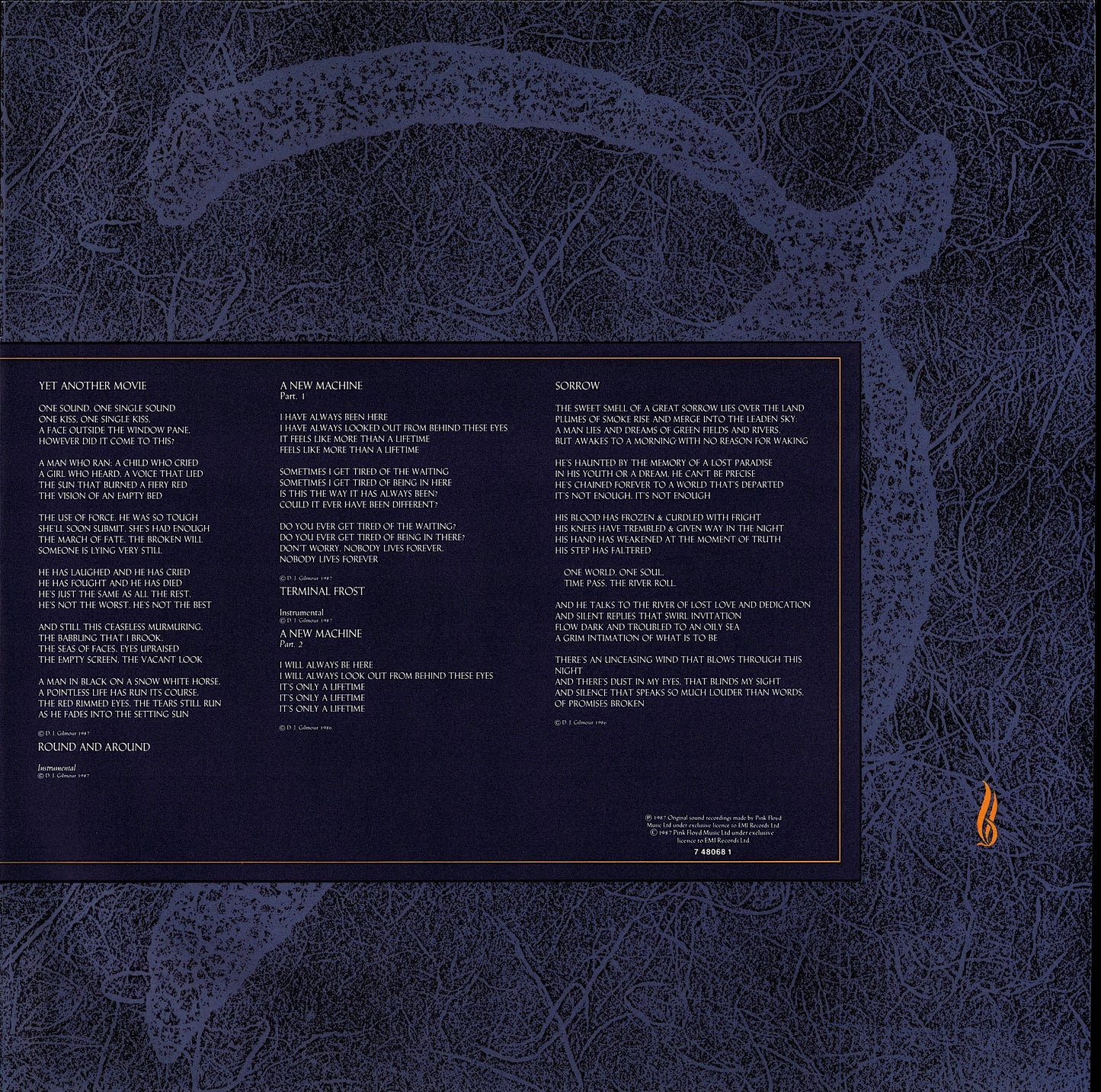 Pink Floyd ‎- A Momentary Lapse Of Reason Vinyl LP Kopie