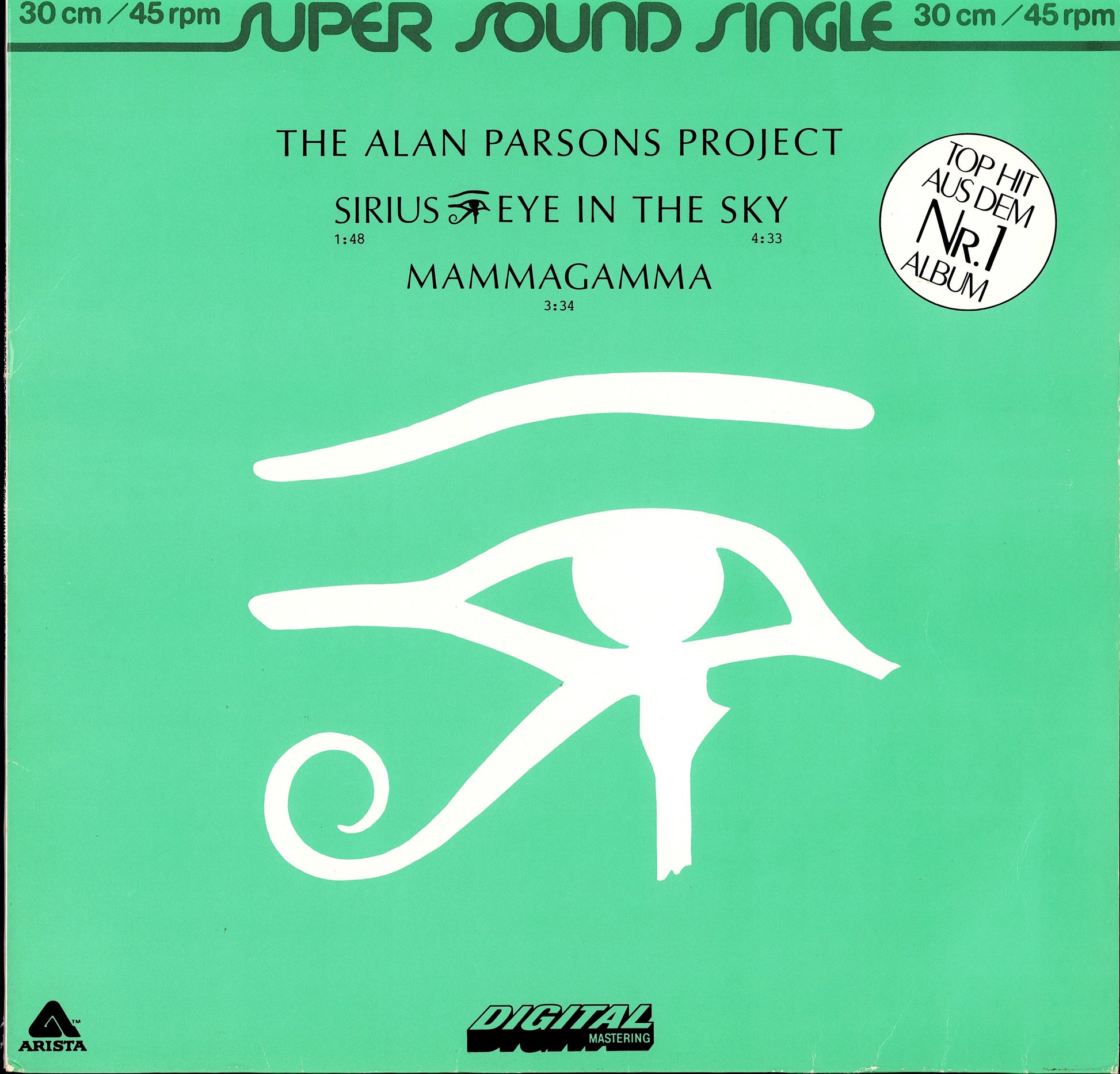 The Alan Parsons Project ‎- Sirius - Eye In The Sky / Mammagamma Vinyl 12" Maxi-Single