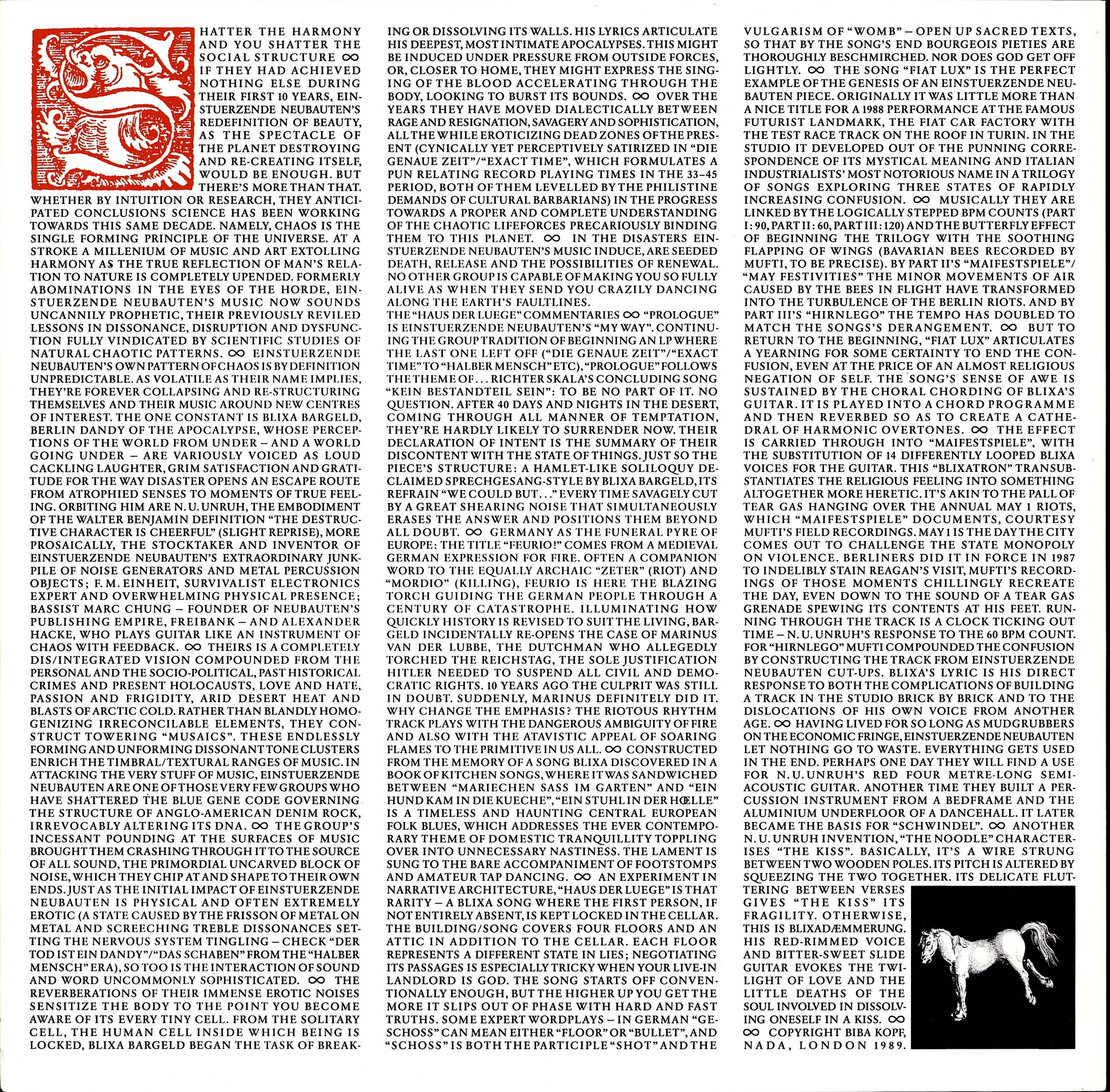 Einstuerzende Neubauten - Haus Der Luege Vinyl LP