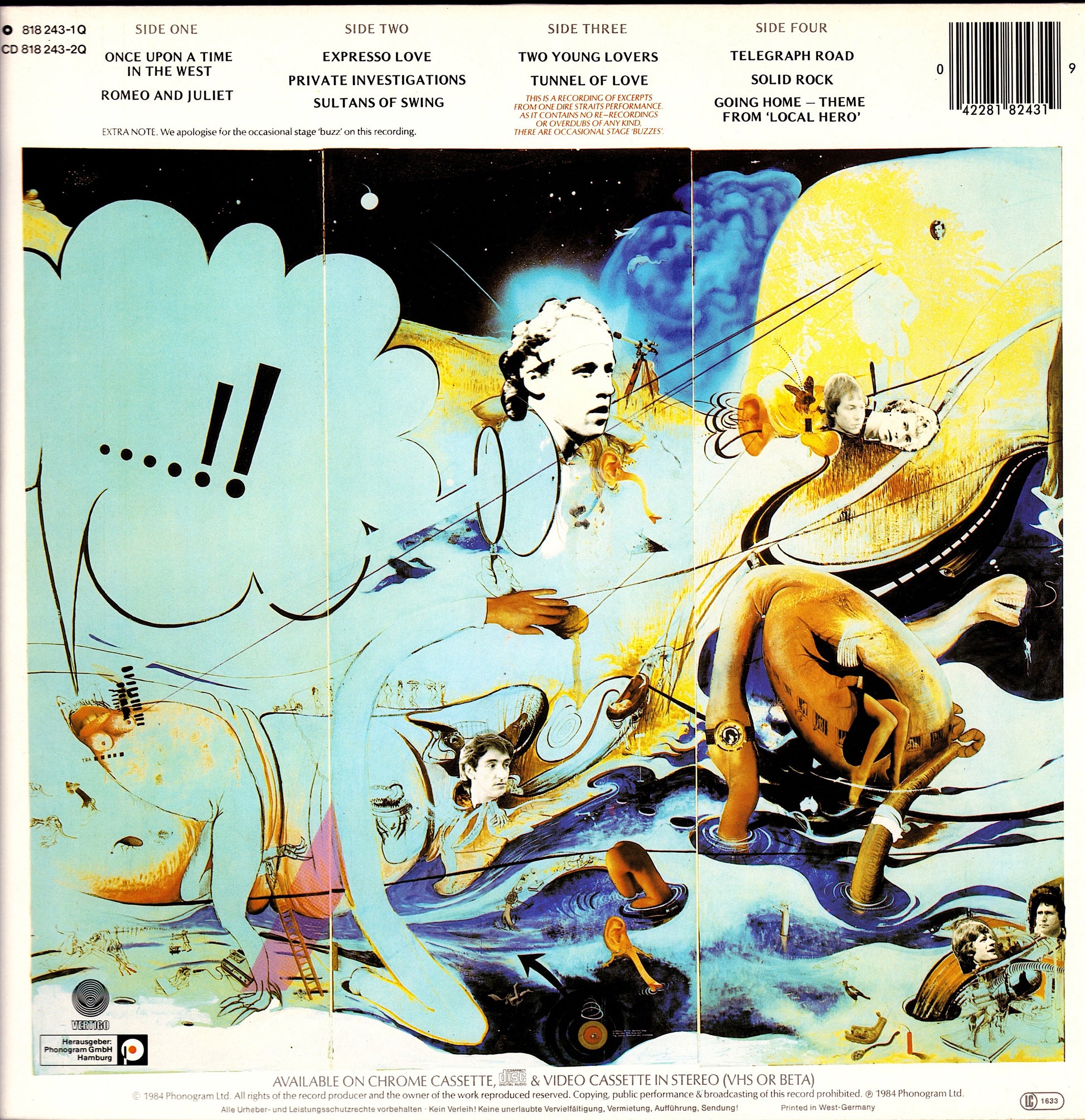 Dire Straits ‎- Alchemy - Dire Straits Live Vinyl 2LP