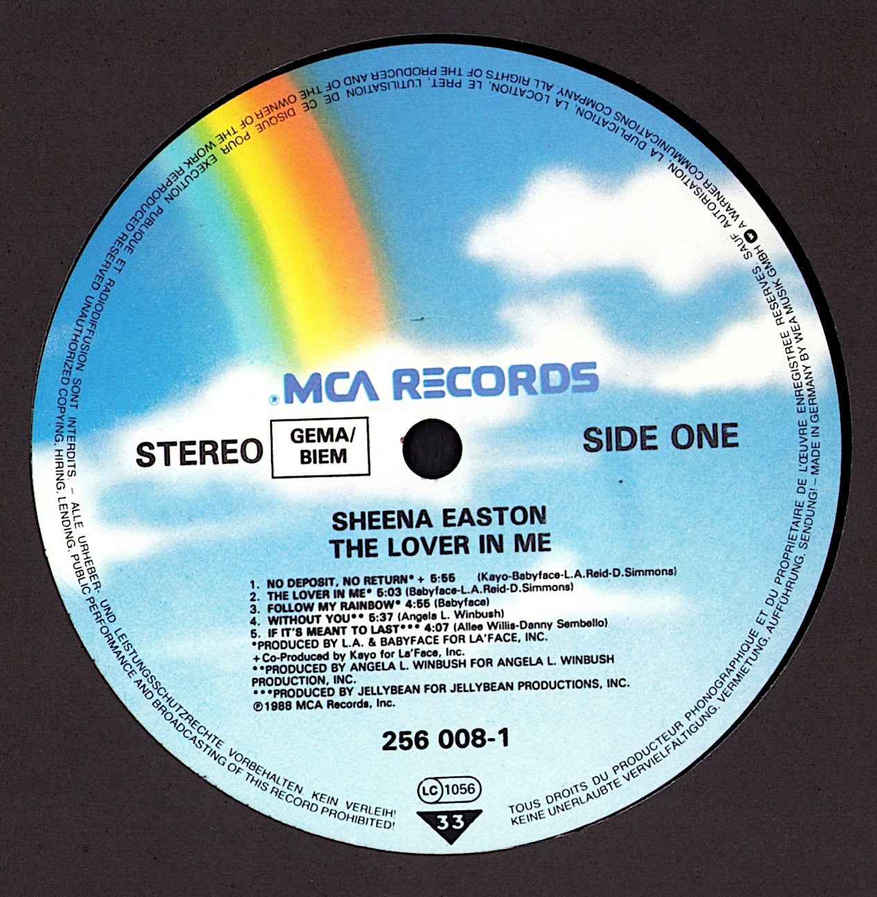 Sheena Easton – The Lover In Me Vinyl LP