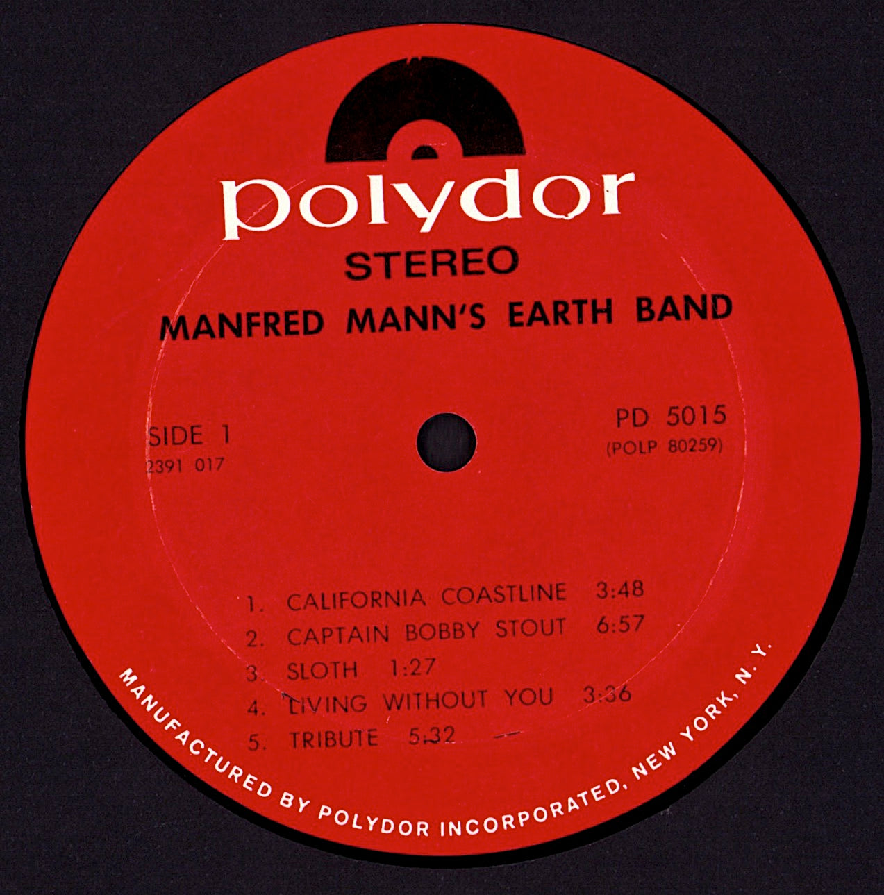 Manfred Mann's Earth Band – Manfred Mann's Earth Vinyl LP